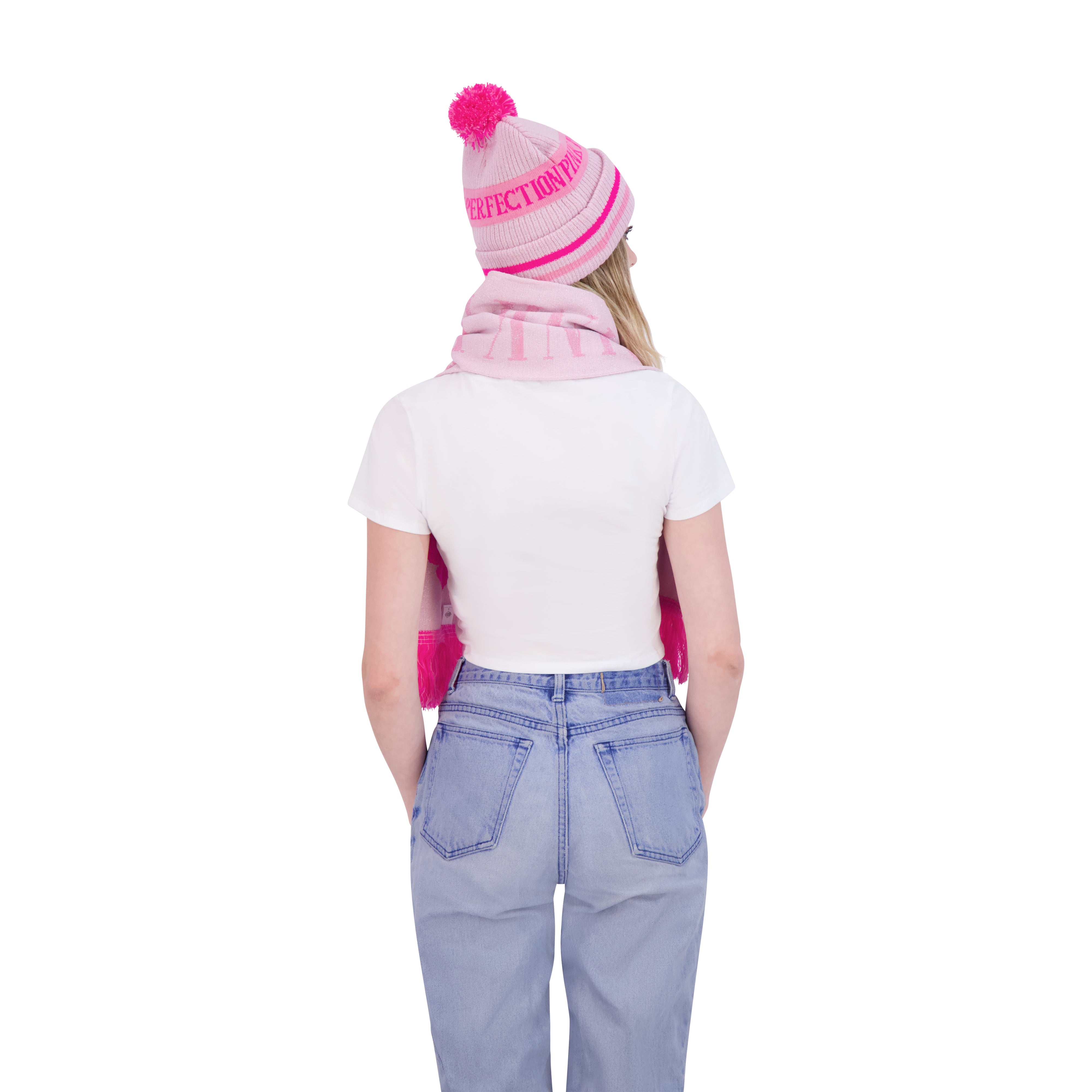 Wicked x Glinda "Pink Perfection" Beanie & Scarf Set