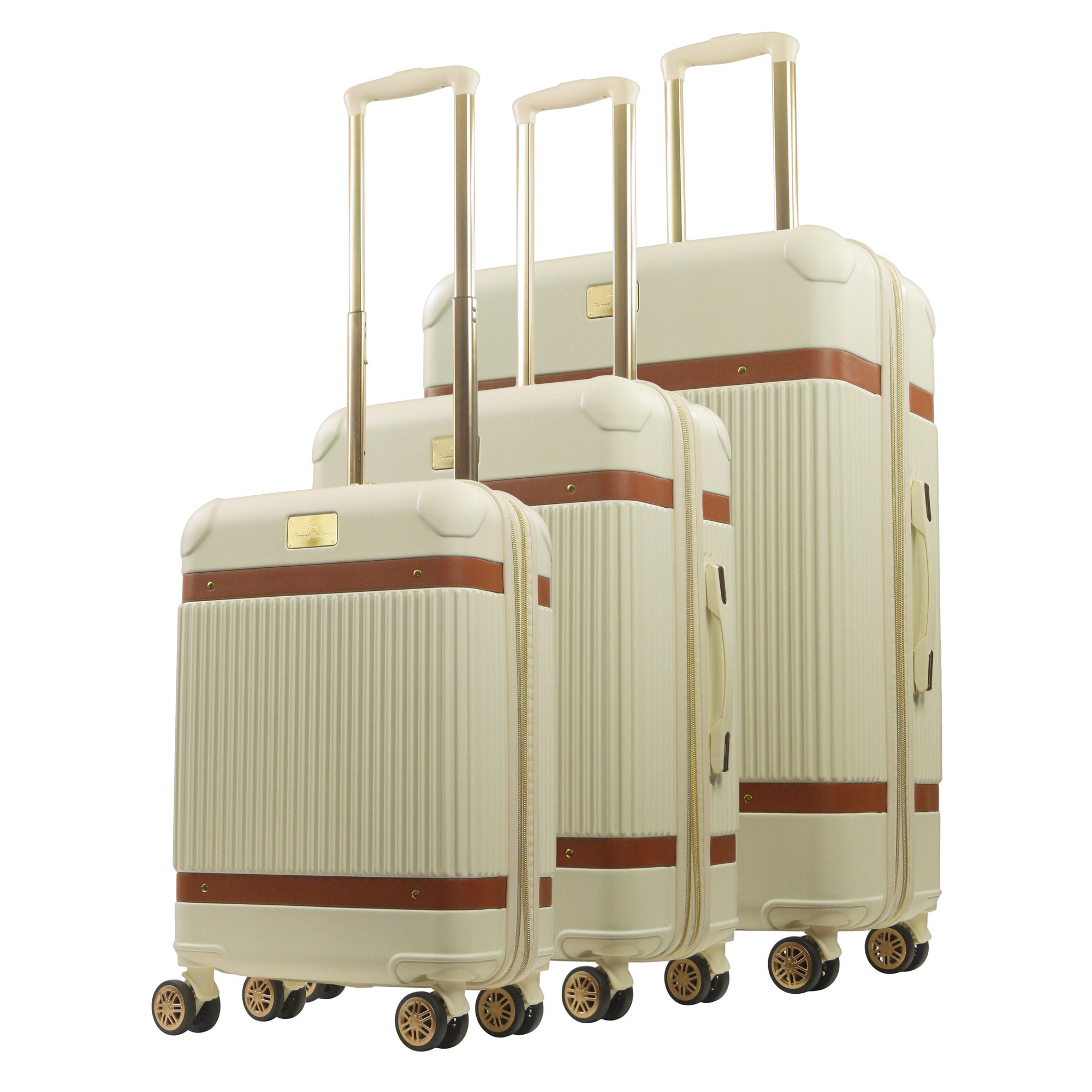 Tommy Bahama 3-Piece Hard-Sided Luggage Set stripes
