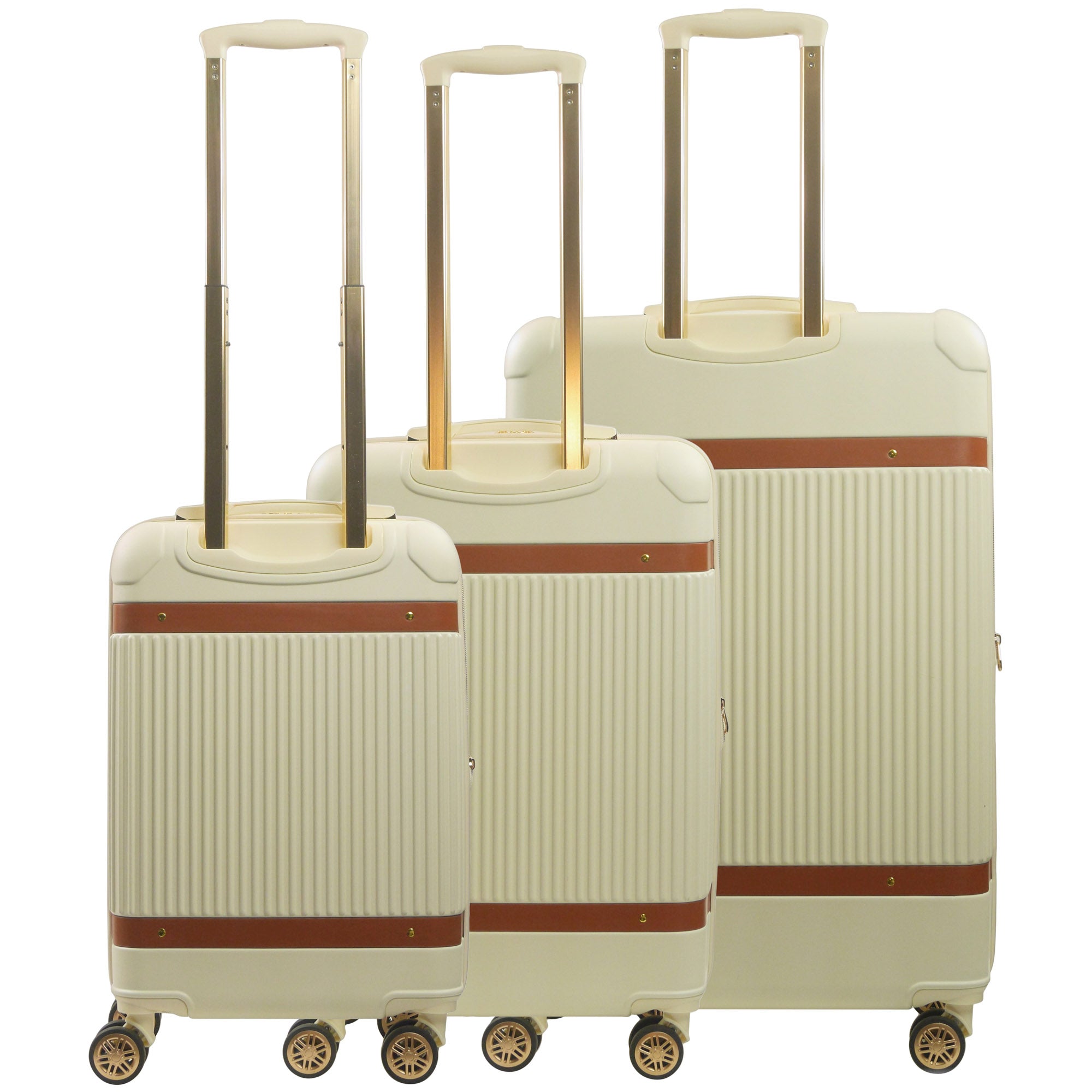 Tommy Bahama 3-Piece Hard-Sided Luggage Set stripes