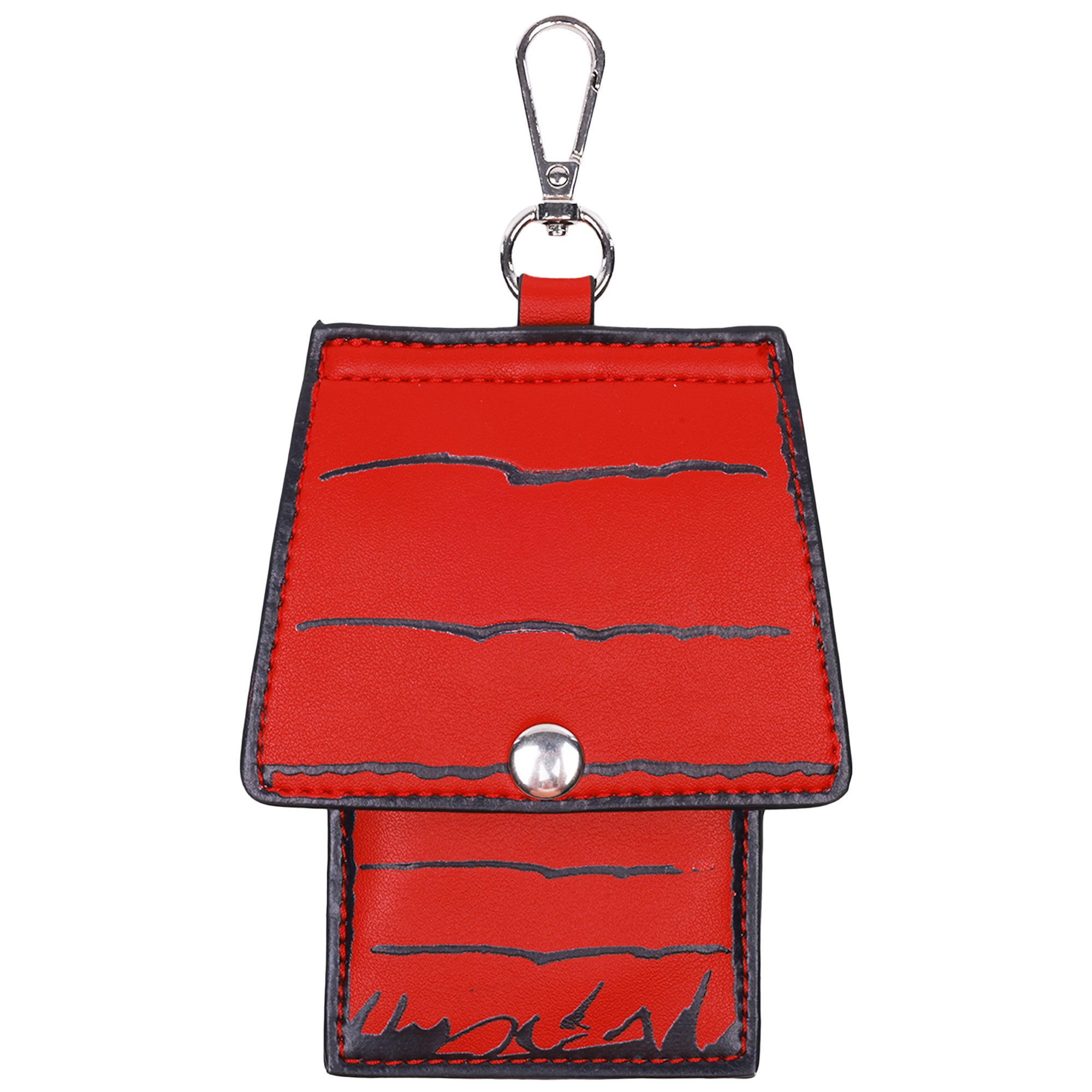 Danielle Nicole Peanuts Snoopy Minimal Black Tote Bag with Doghouse Cardholder