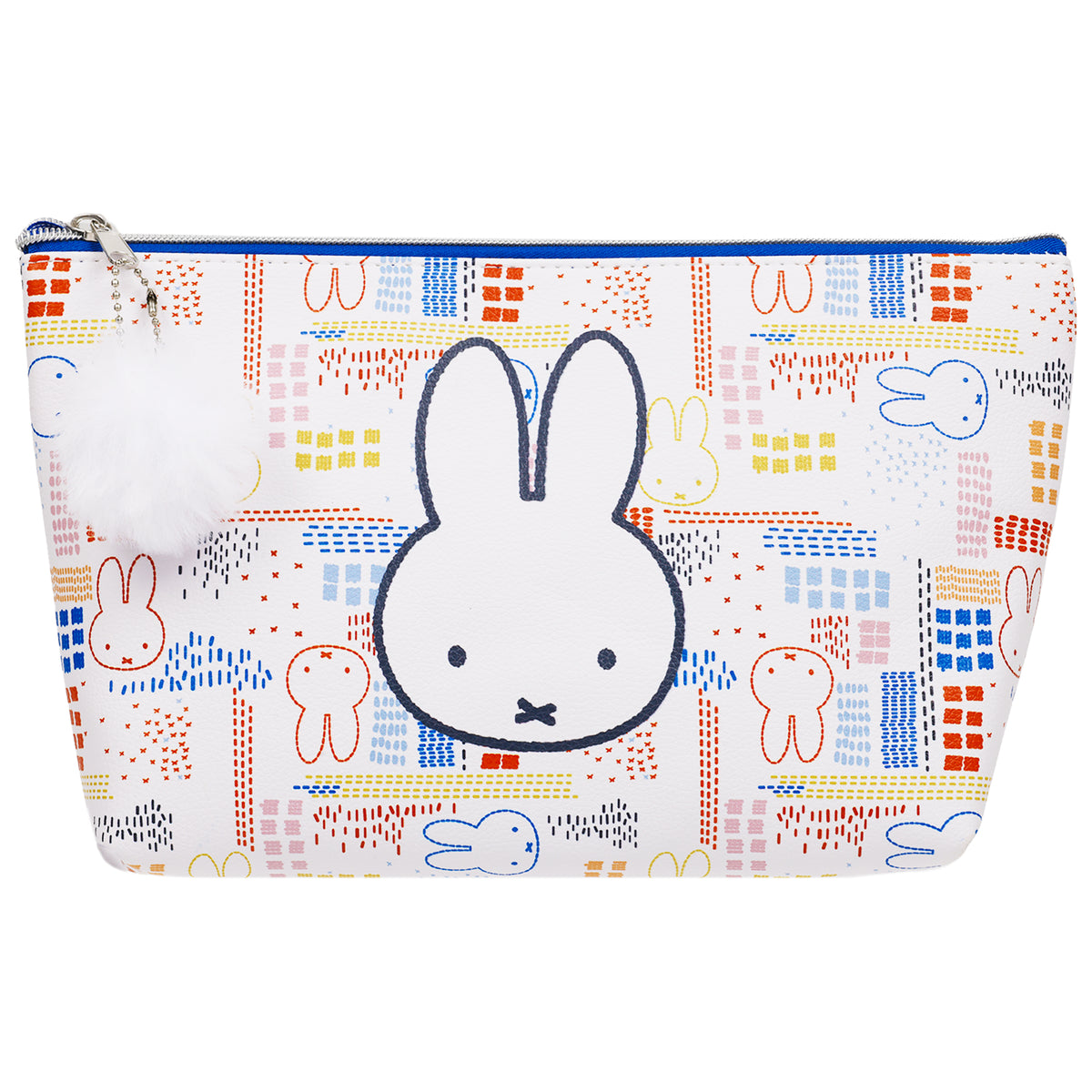 Danielle Nicole x Miffy Allover Print Trapezoid Cosmetic Bag with Pom-Pom Charm