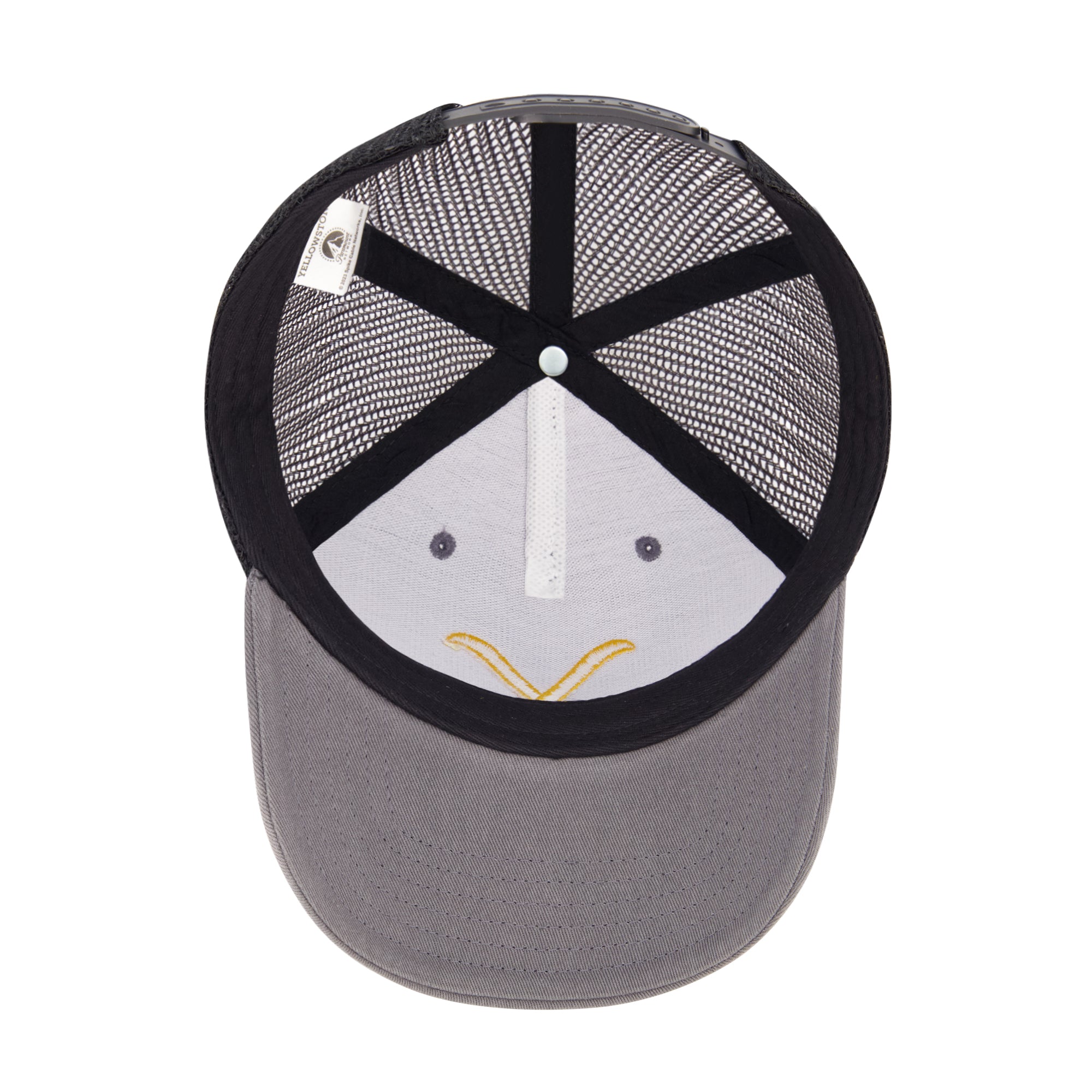 Nick Yellowstone Trucker Cap, Blk/Grey