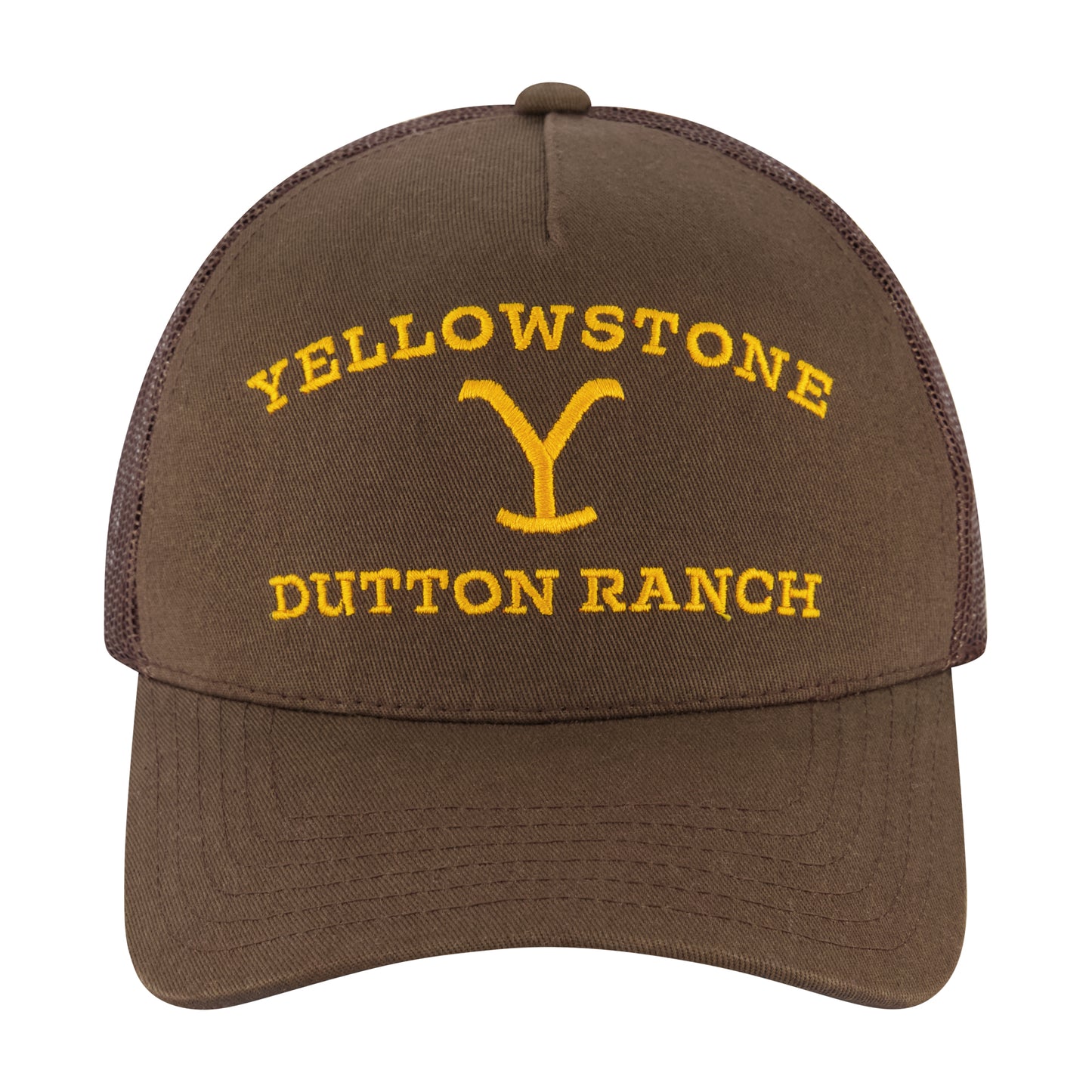 Concept One Yellowstone Trucker Hat, Adjustable Snapback Mesh Baseball Hat with Curved Brim