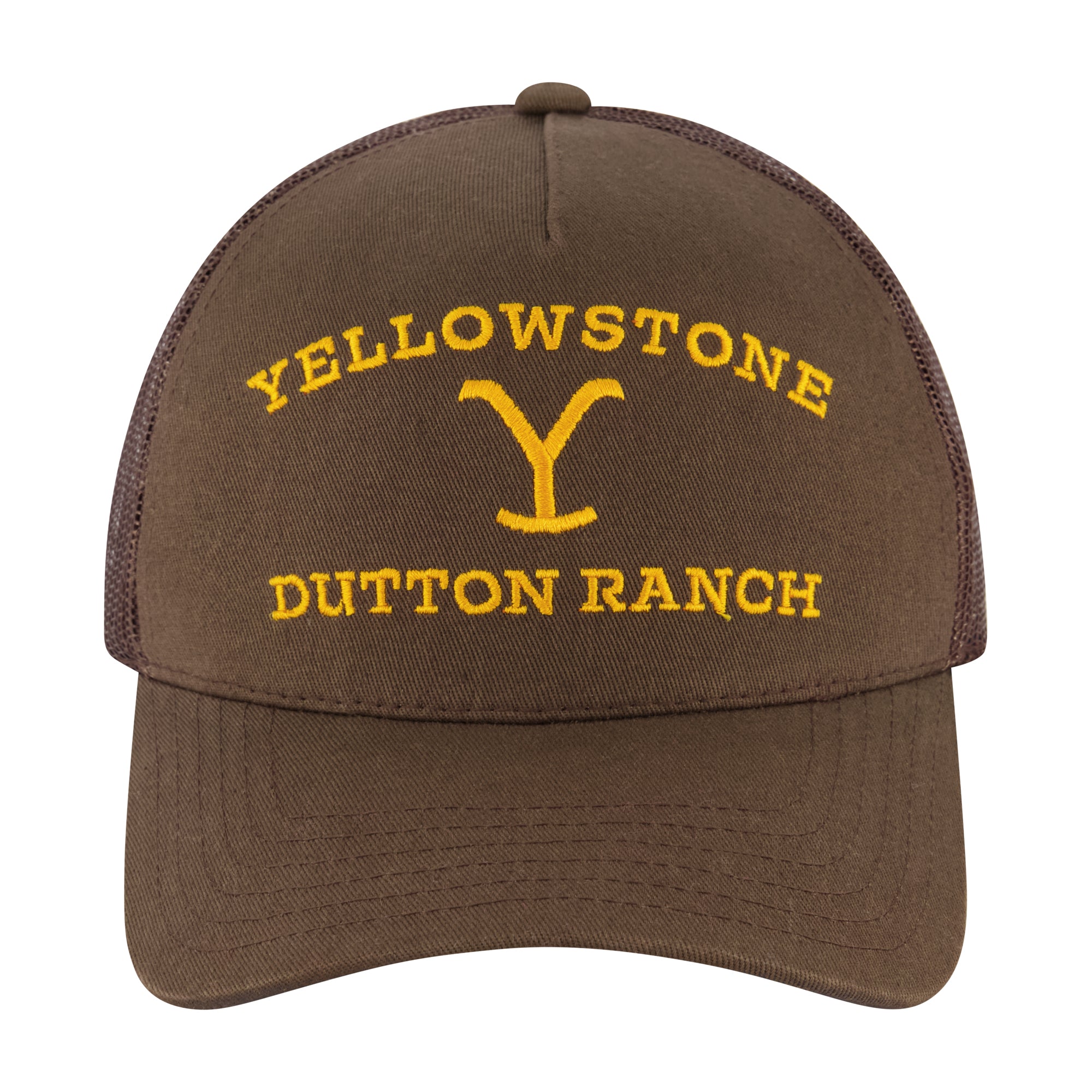Concept One Yellowstone Trucker Hat, Adjustable Snapback Mesh Baseball Hat with Curved Brim