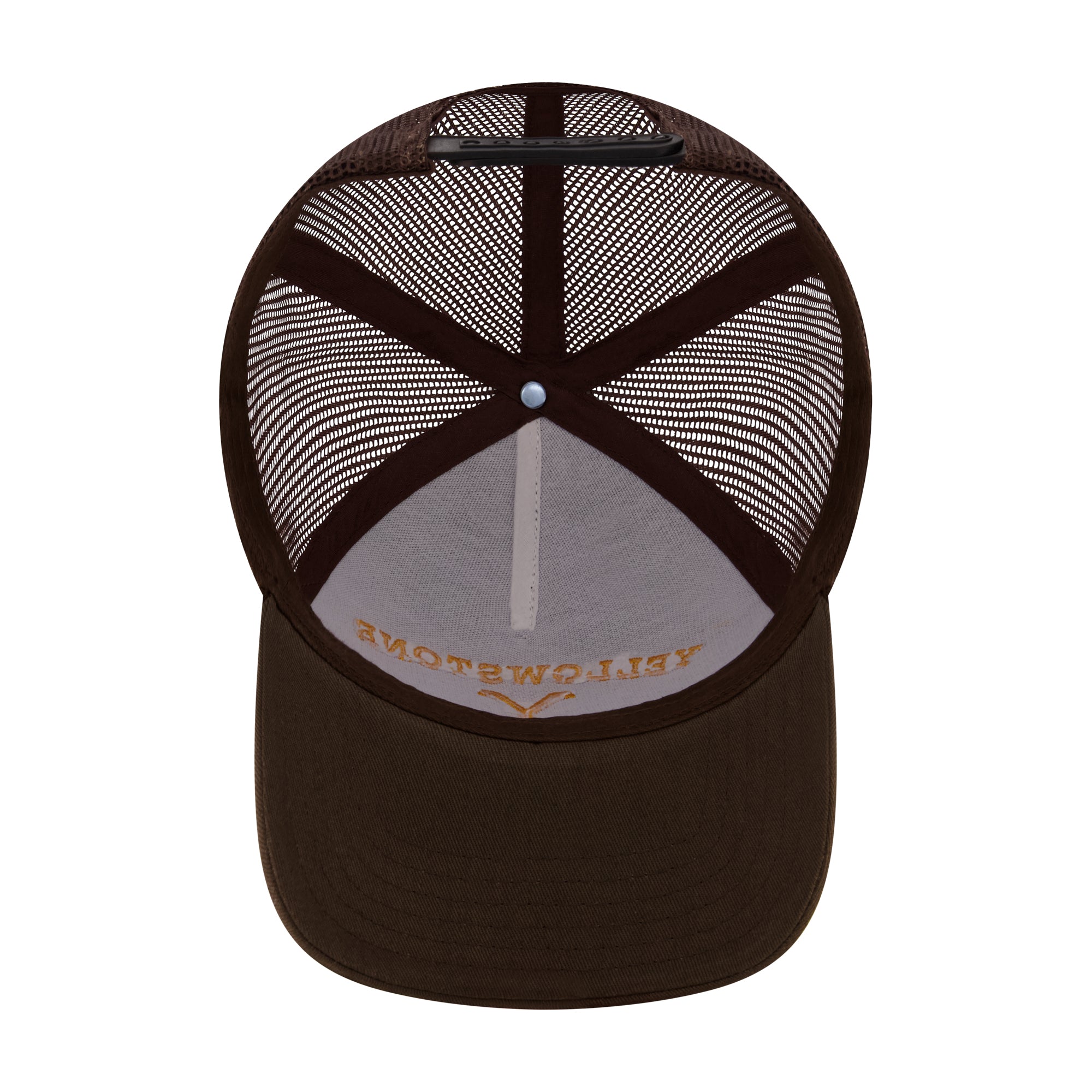 Concept One Yellowstone Trucker Hat, Adjustable Snapback Mesh Baseball Hat with Curved Brim