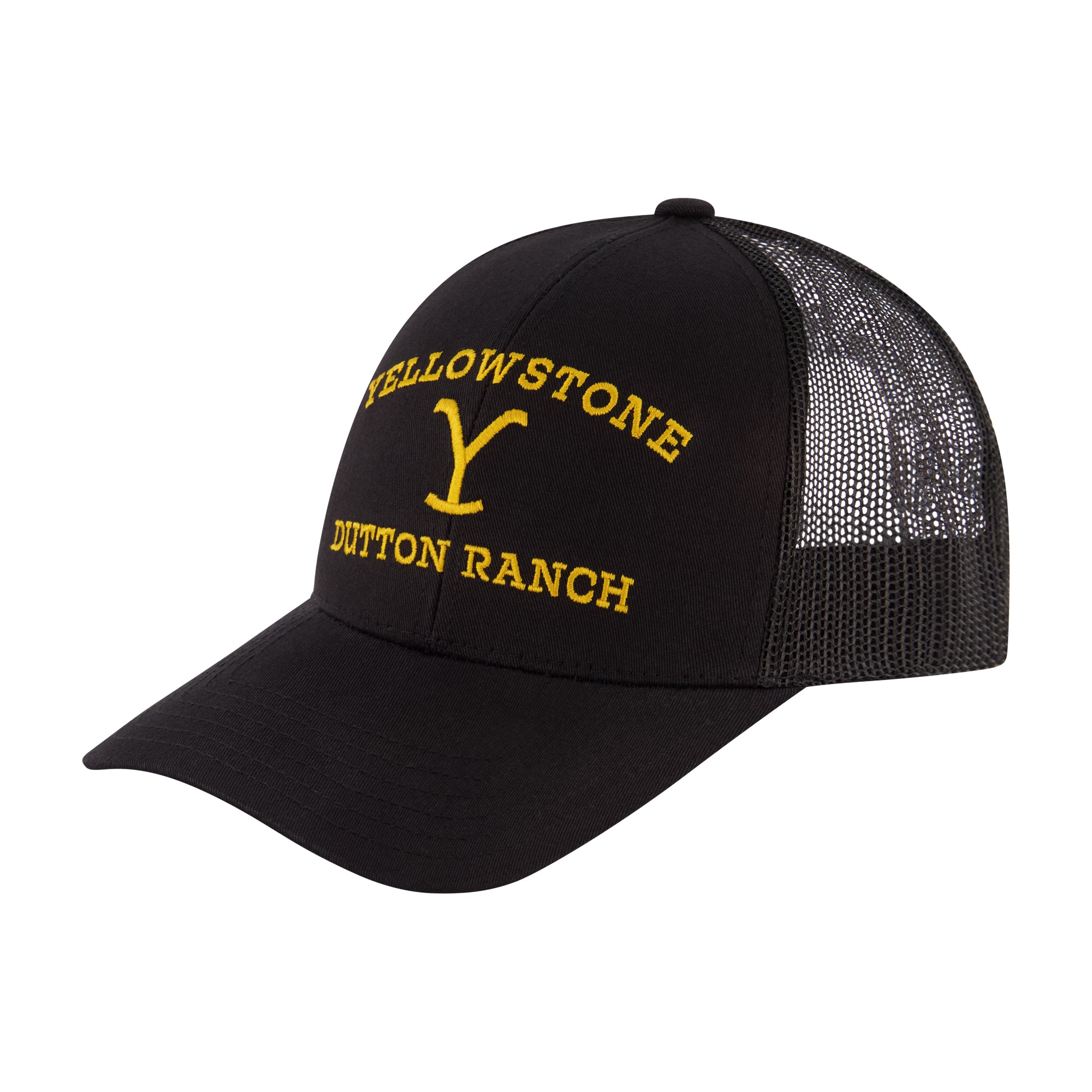 Concept One Yellowstone Trucker Hat, Adjustable Snapback Mesh Baseball Hat with Curved Brim