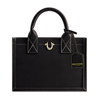 True Religion Modern Edge Suede Tote, Black