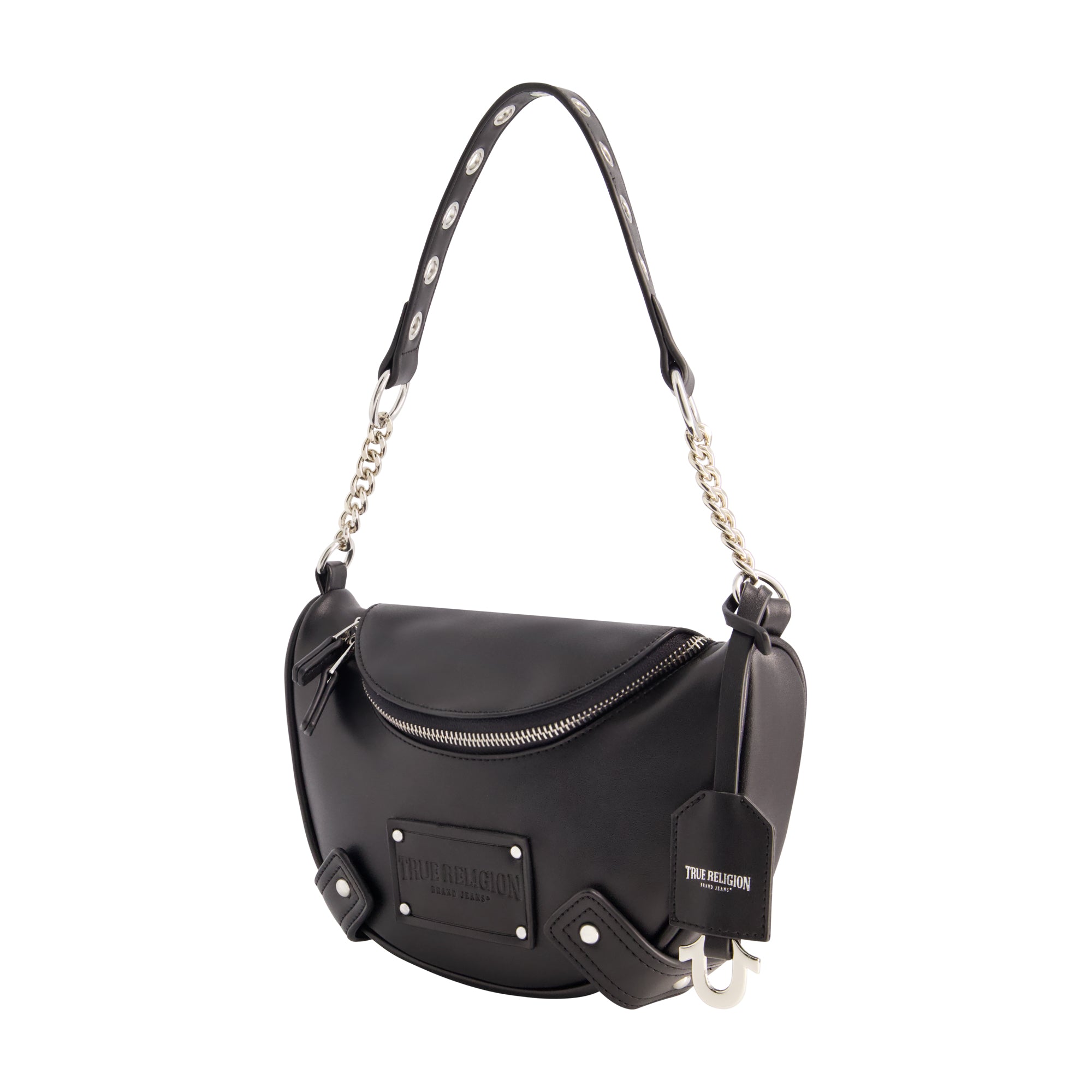 True Religion Chain Handle Hobo, Black