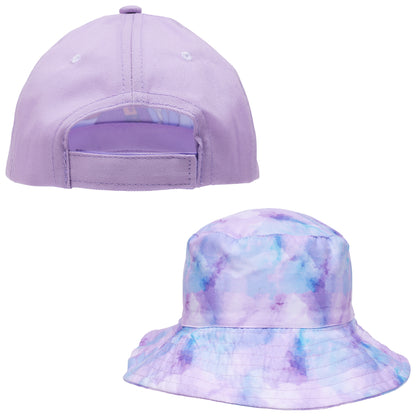Disney Frozen Anna & Elsa kids Hat Set – Baseball Cap and Bucket Hat