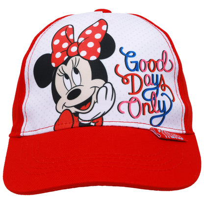 Disney Minnie Mouse Girls’ Baseball Cap with Sunglasses – “Good Days Only”