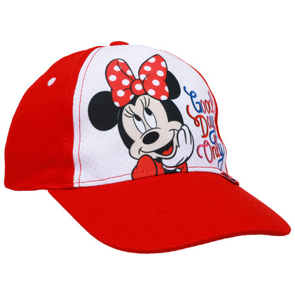 Disney Minnie Mouse Girls’ Baseball Cap with Sunglasses – “Good Days Only”