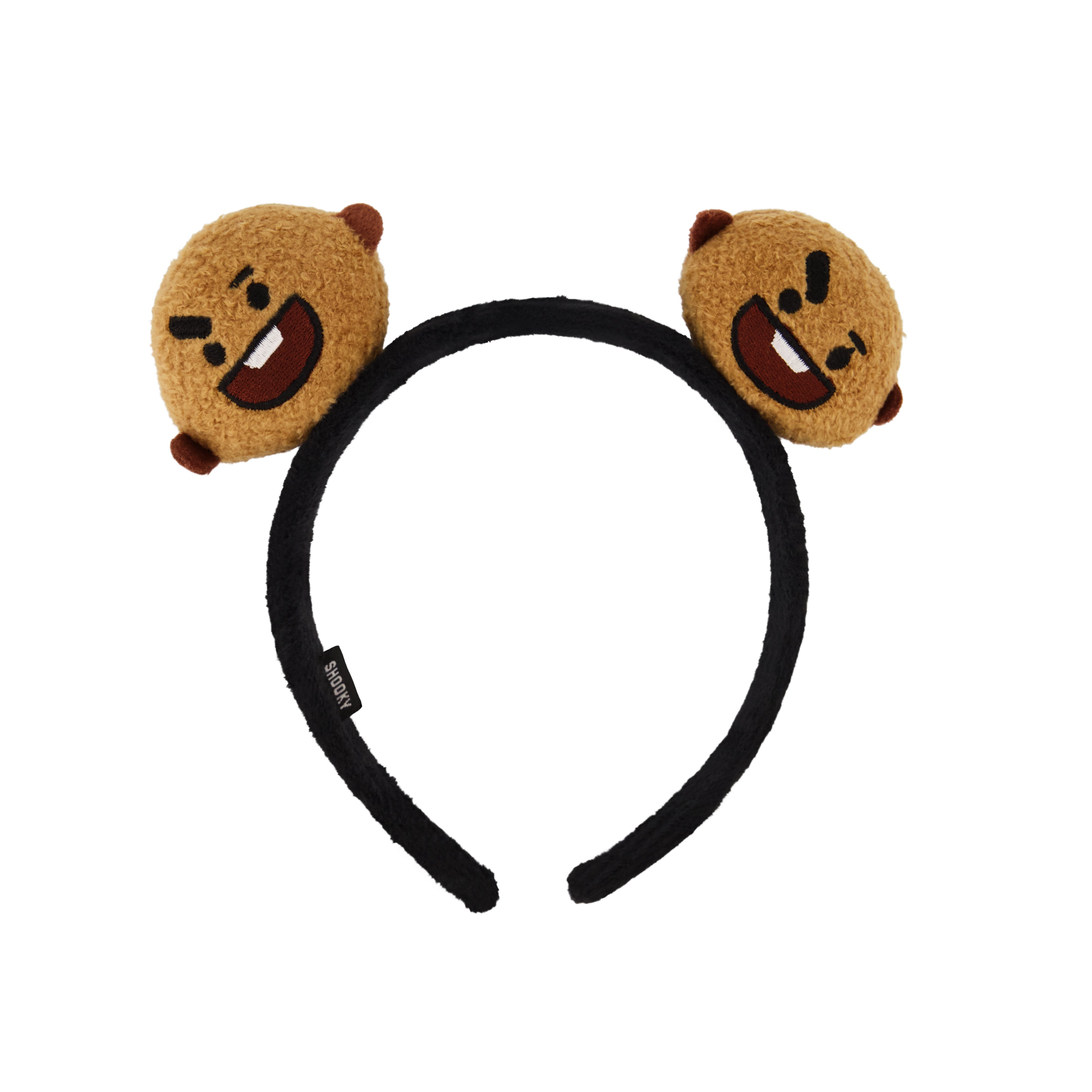 BT21 LINE FRIENDS Women's Headband, 3D Plush Hair Band for Adults, Cute Fashion Accessories, SHOOKY, One Size