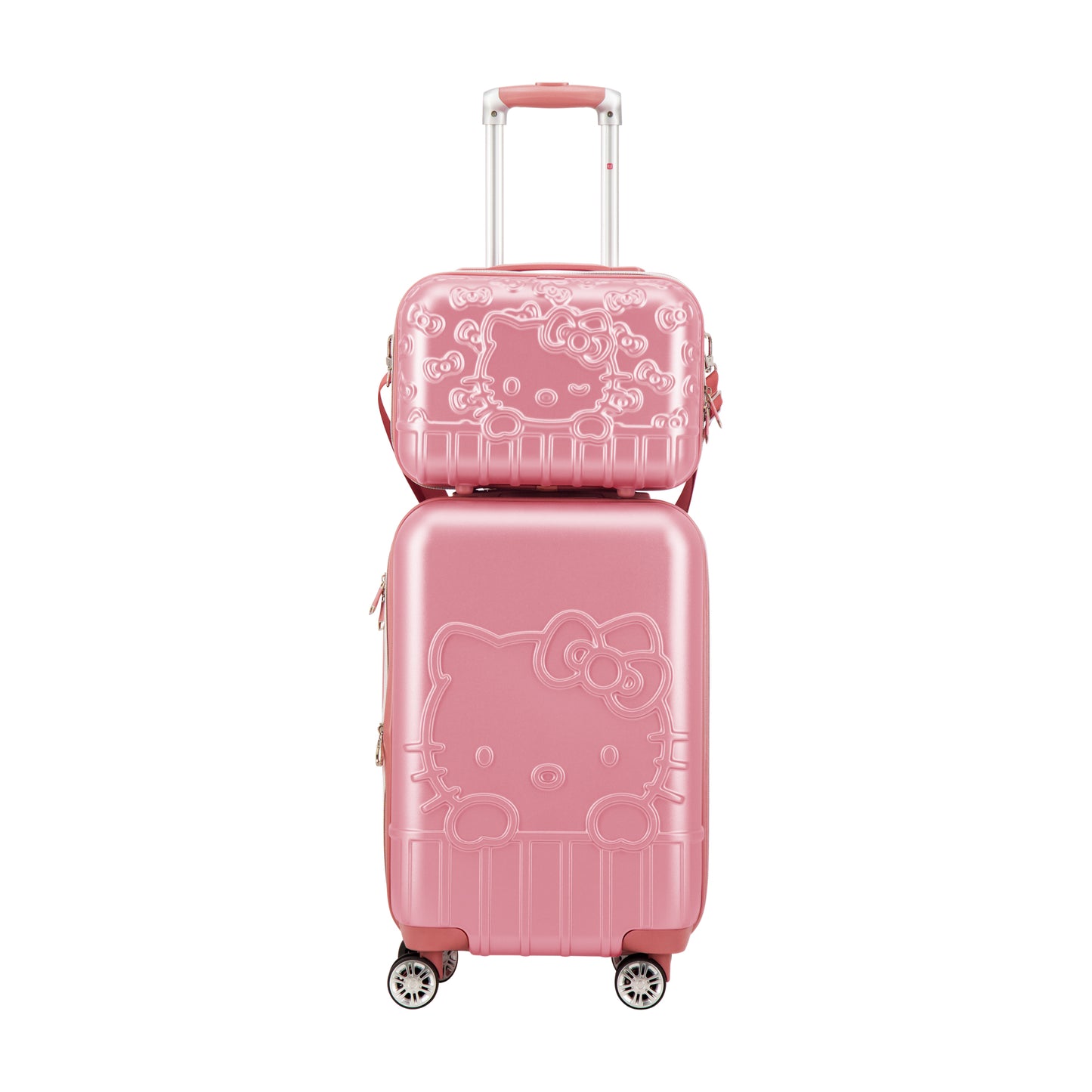 Sanrio HELLO KITTY Ful MOLDED TRAIN CASE, Pink