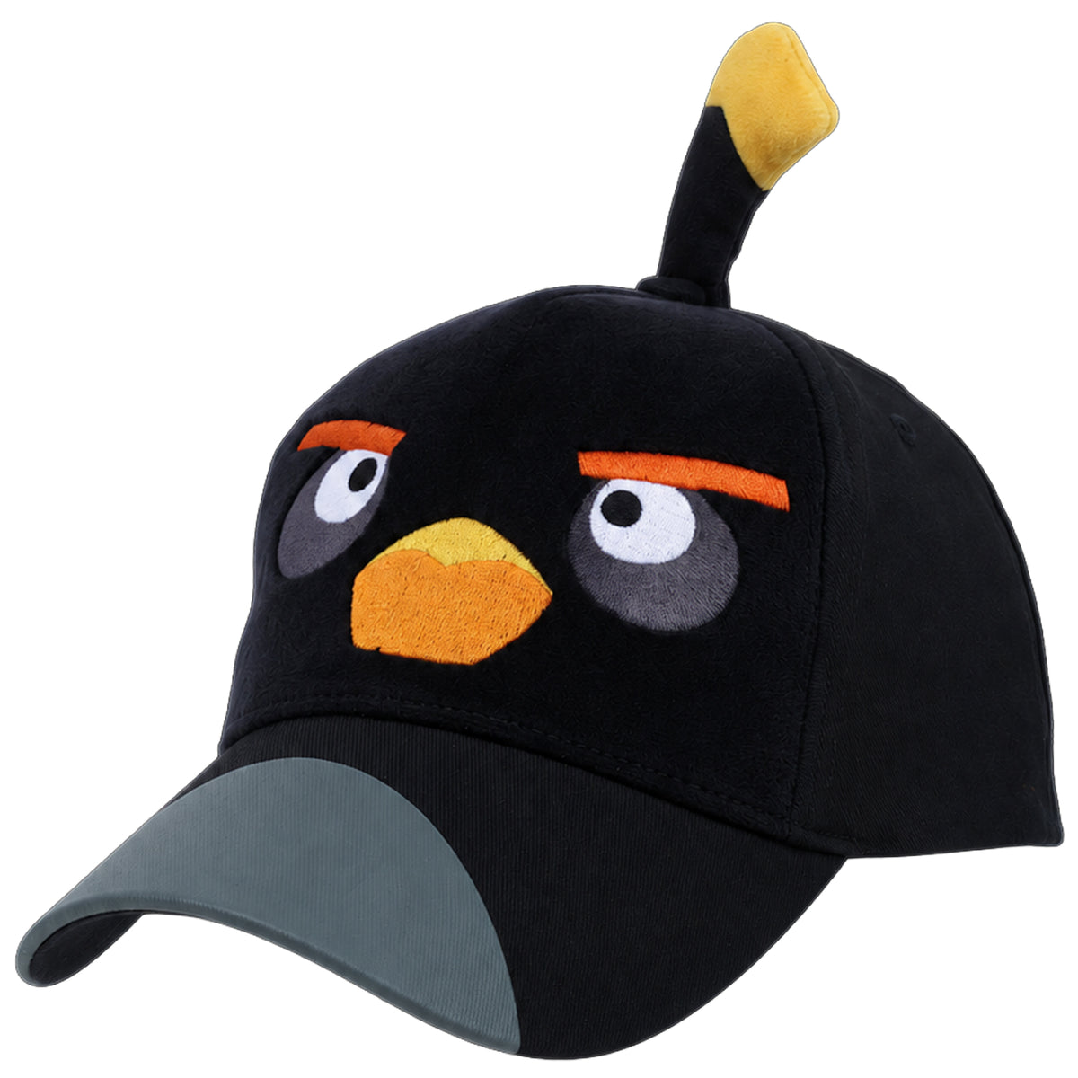 Angry Birds Bomb Boys Baseball Cap – Character Face Curved Brim Hat