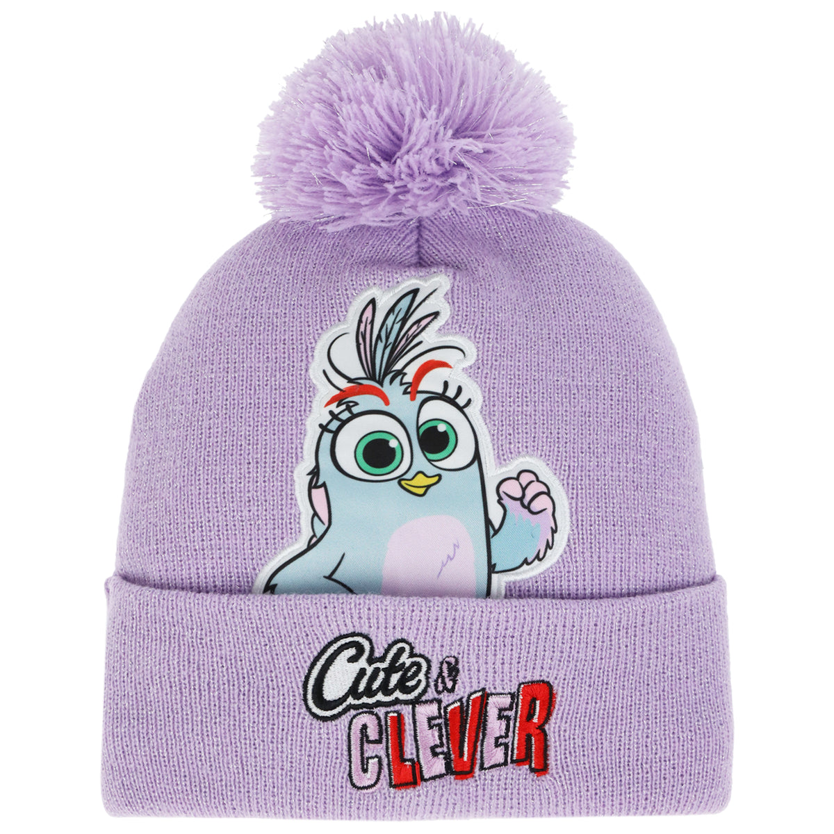 Angry Birds Girls “Cute & Clever” Pom Beanie and Glove Set