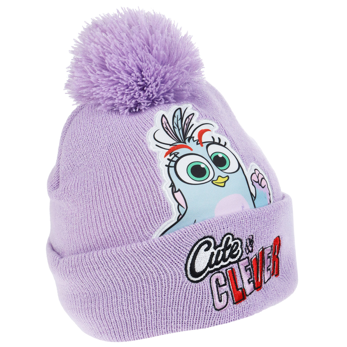 Angry Birds Girls “Cute & Clever” Pom Beanie and Glove Set
