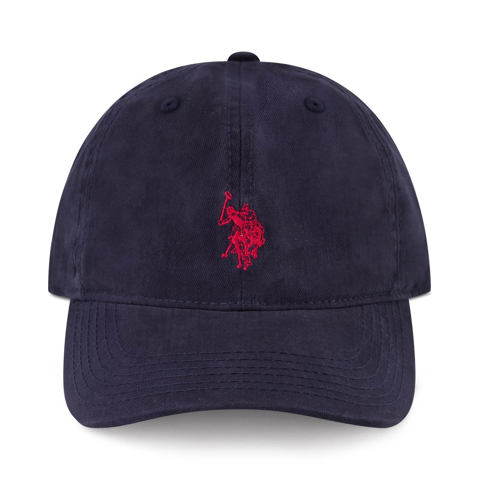 U.S. Polo Assn. Classic Navy Baseball Cap with Red Embroidered Logo