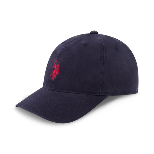 U.S. Polo Assn. Classic Navy Baseball Cap with Red Embroidered Logo