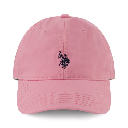 U.S. Polo Assn. Small Polo Pony Logo Baseball Hat, 100% Cotton, Adjustable Cap