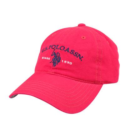 U.S. Polo Assn. Unisex-Adult Embroidered Pony Horse Logo Since 1890 Adjustable Cotton Baseball Hat with Curved Brim