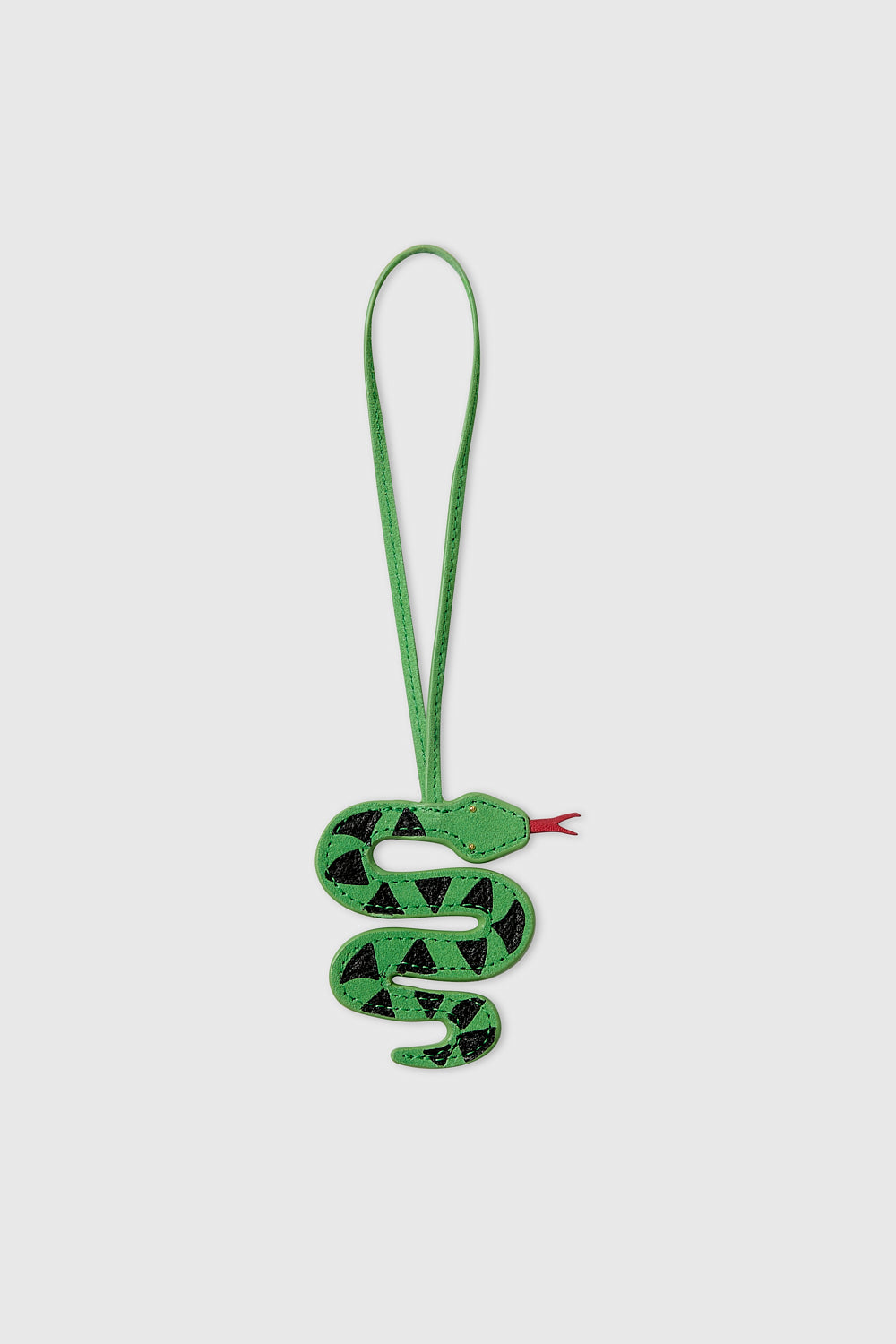 Rebecca Minkoff Snake Bag Charm Acid Green