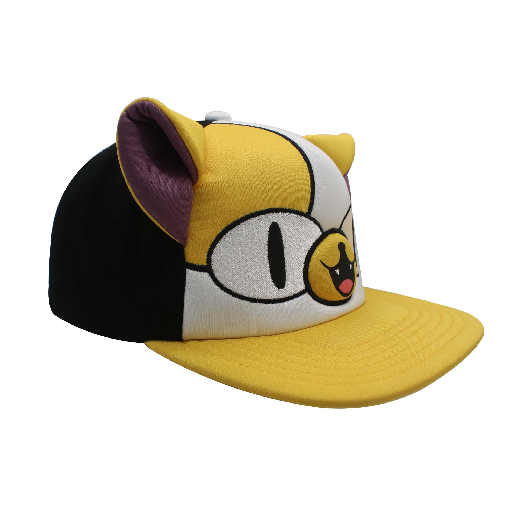 Adventure Time Jake 3D Ears Flat Brim Snapback Hat – Cartoon Character Cosplay Cap