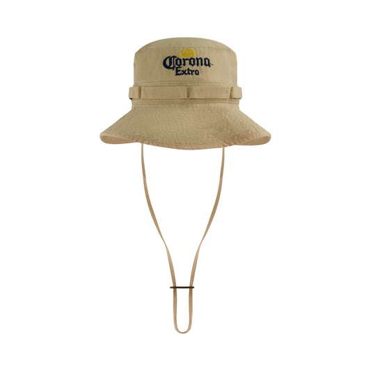 Concept One Women's Corona Extra Bucket Embroidered Logo, Packable Travel Sun Hat, Wide Brim Cap