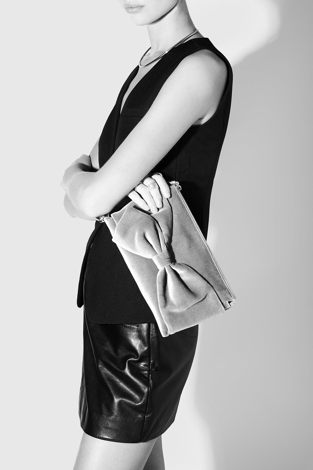 Rebecca Minkoff Bow Clutch Dusty Rose