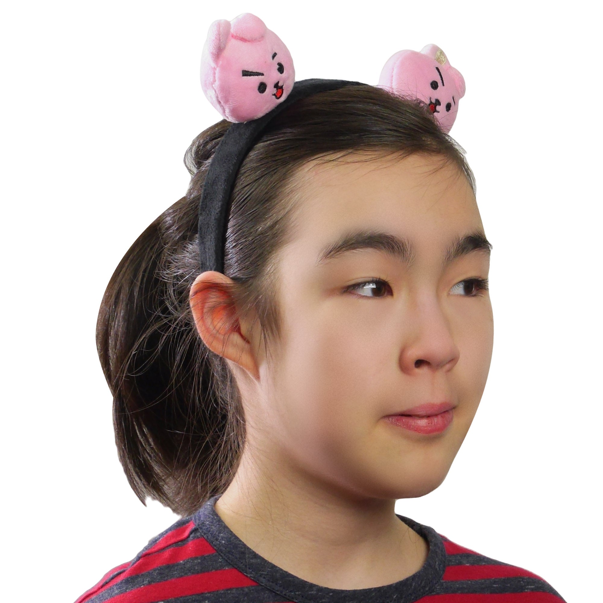 BT21 LINE FRIENDS Women's Headband, 3D Plush Hair Band for Adults, Cute Fashion Accessories, COOKY, One Size