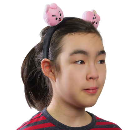 BT21 LINE FRIENDS Women's Headband, 3D Plush Hair Band for Adults, Cute Fashion Accessories, COOKY, One Size