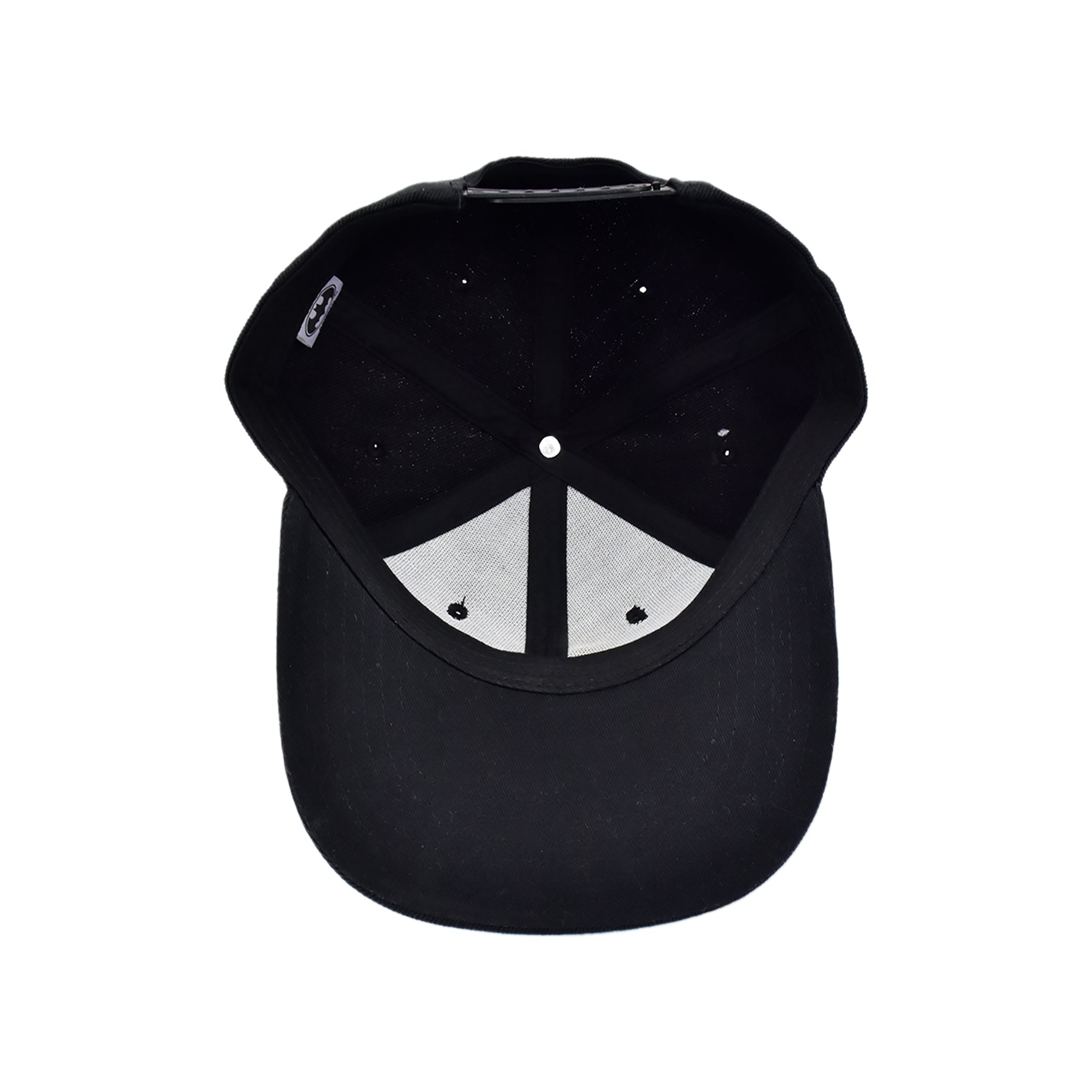 DC Comics Batman Flat Brim Snapback Hat – Tonal Logo Embroidered Cap, Adjustable Adult Fit