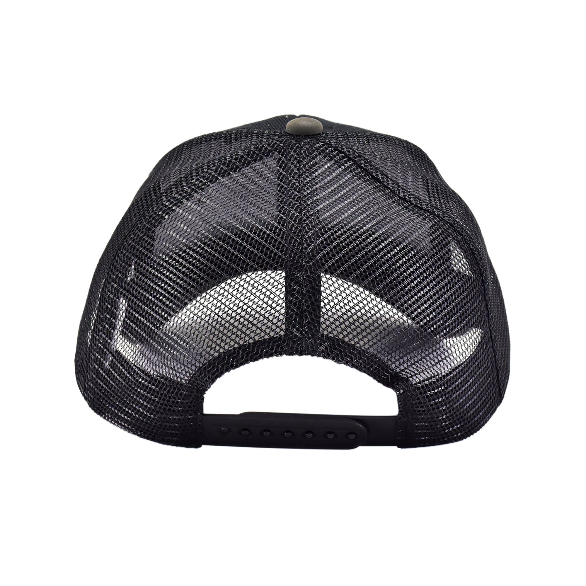 DC Comics Batman Trucker Hat – Tonal Logo Patch Mesh Back Cap, Adjustable Snapback Adult Fit
