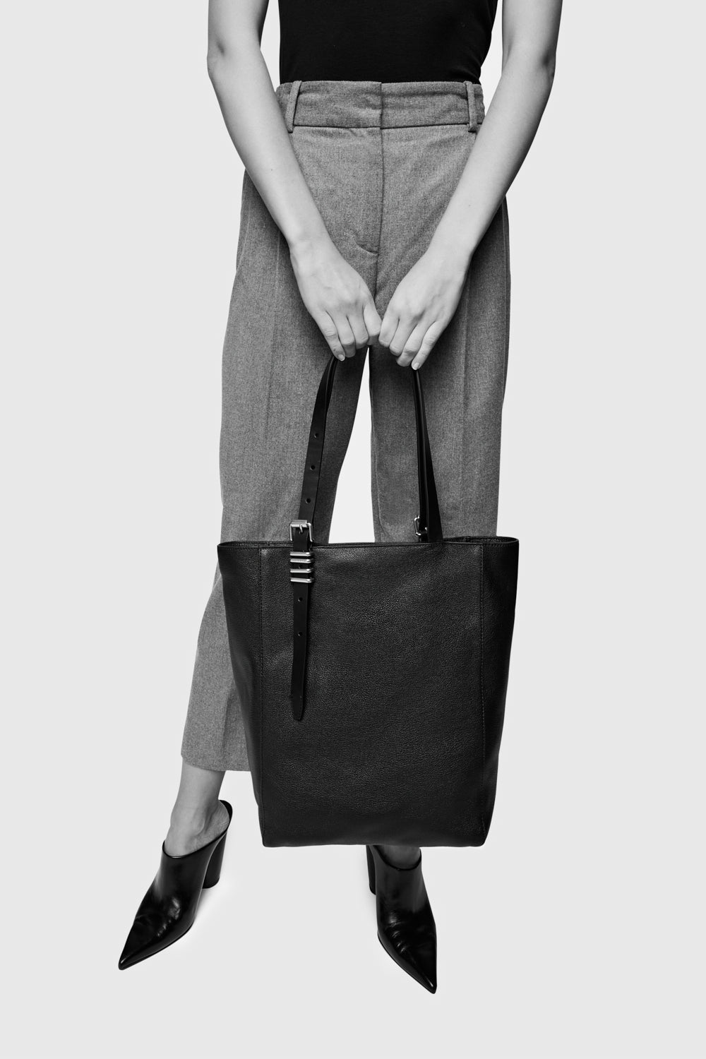 Rebecca Minkoff Buckle Up Tote Black