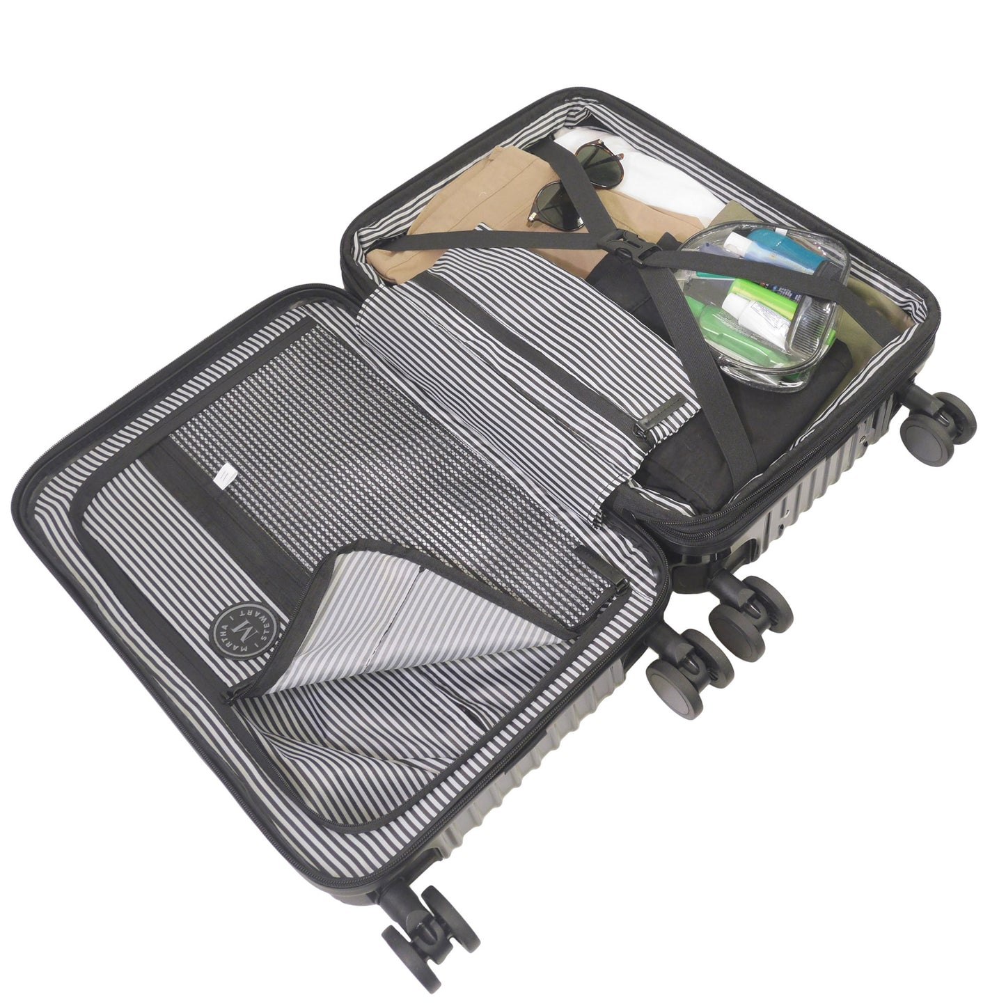 Martha Stewart The Bedford 3-Piece Hardcase Luggage Set