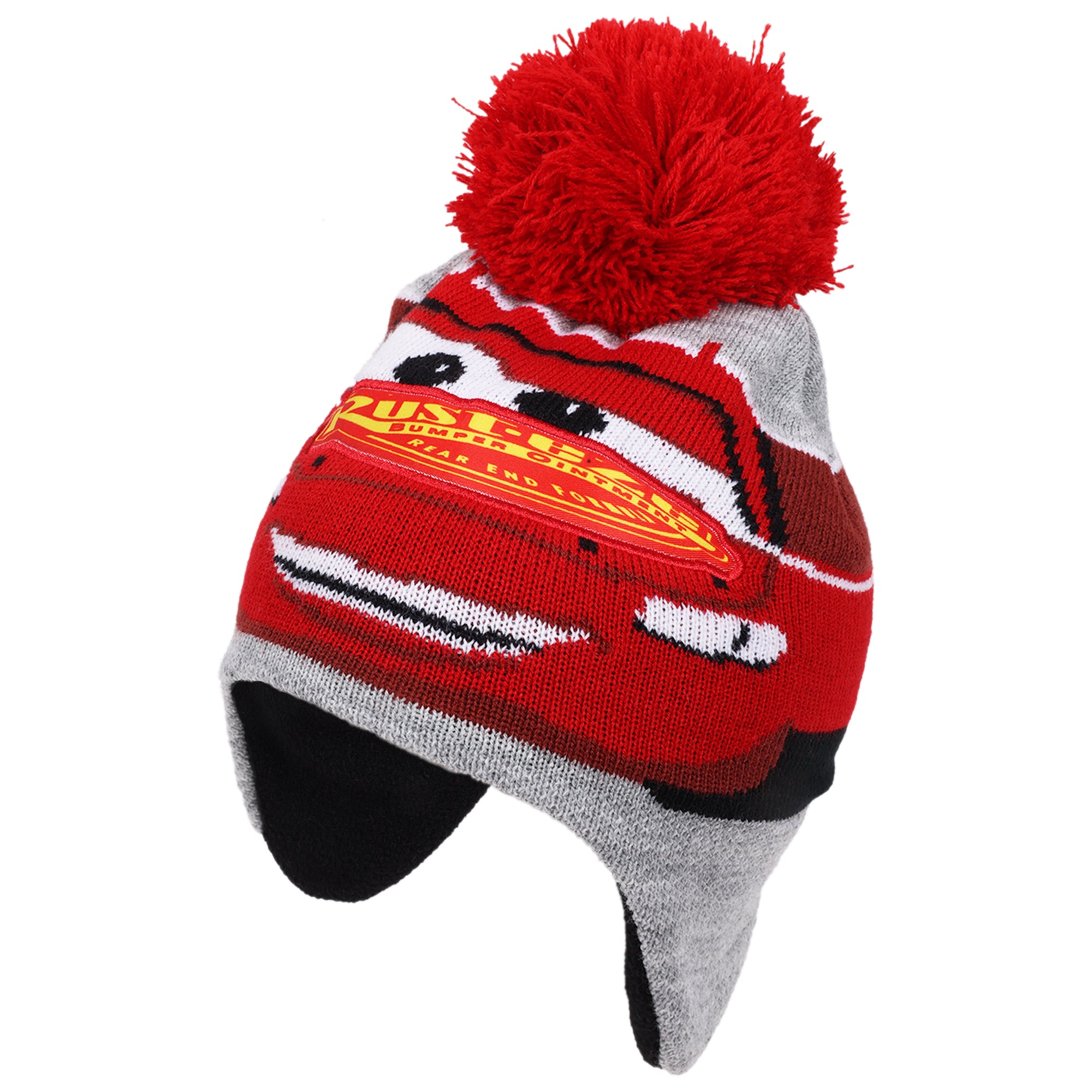 Disney Boys' Winter Hat - 2 Pack Lightning McQueen Pom Pom Beanie or Mickey Mouse Hat (4-7)