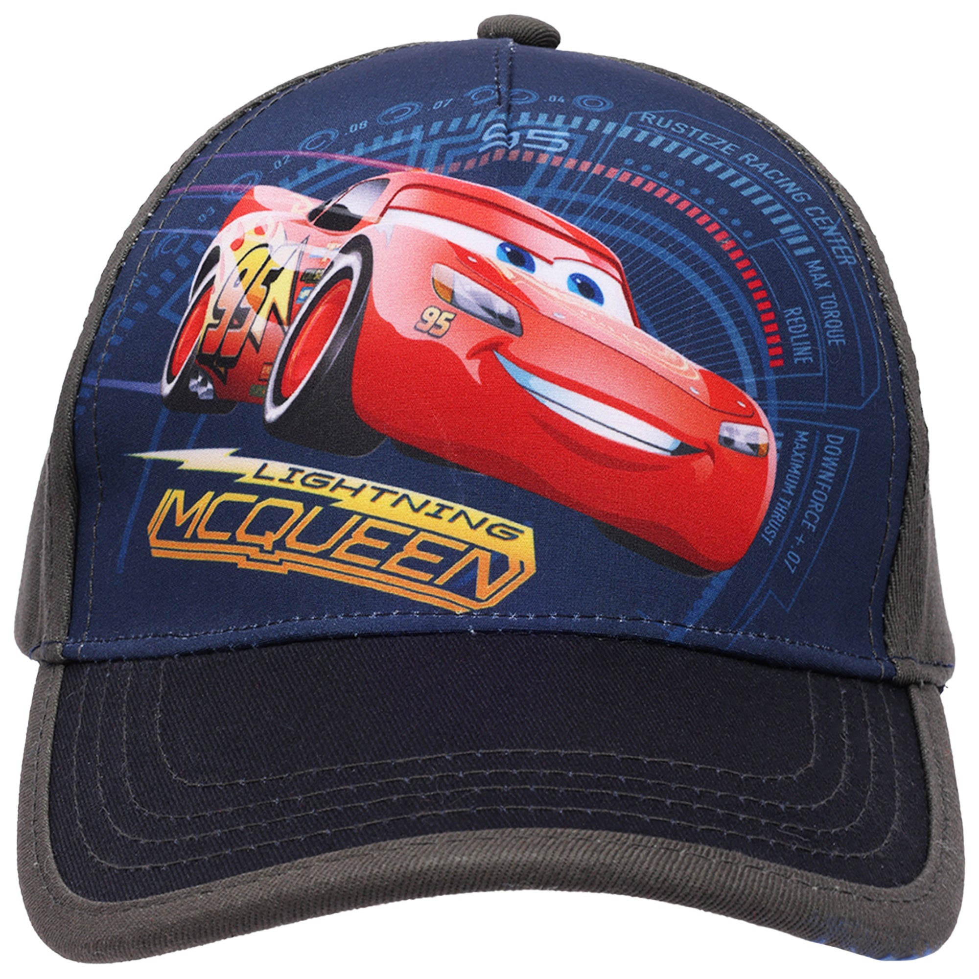 Disney Pixar Cars Lightning McQueen Boys Baseball Hat – Adjustable Snapback Cap for boys Ages 4–7