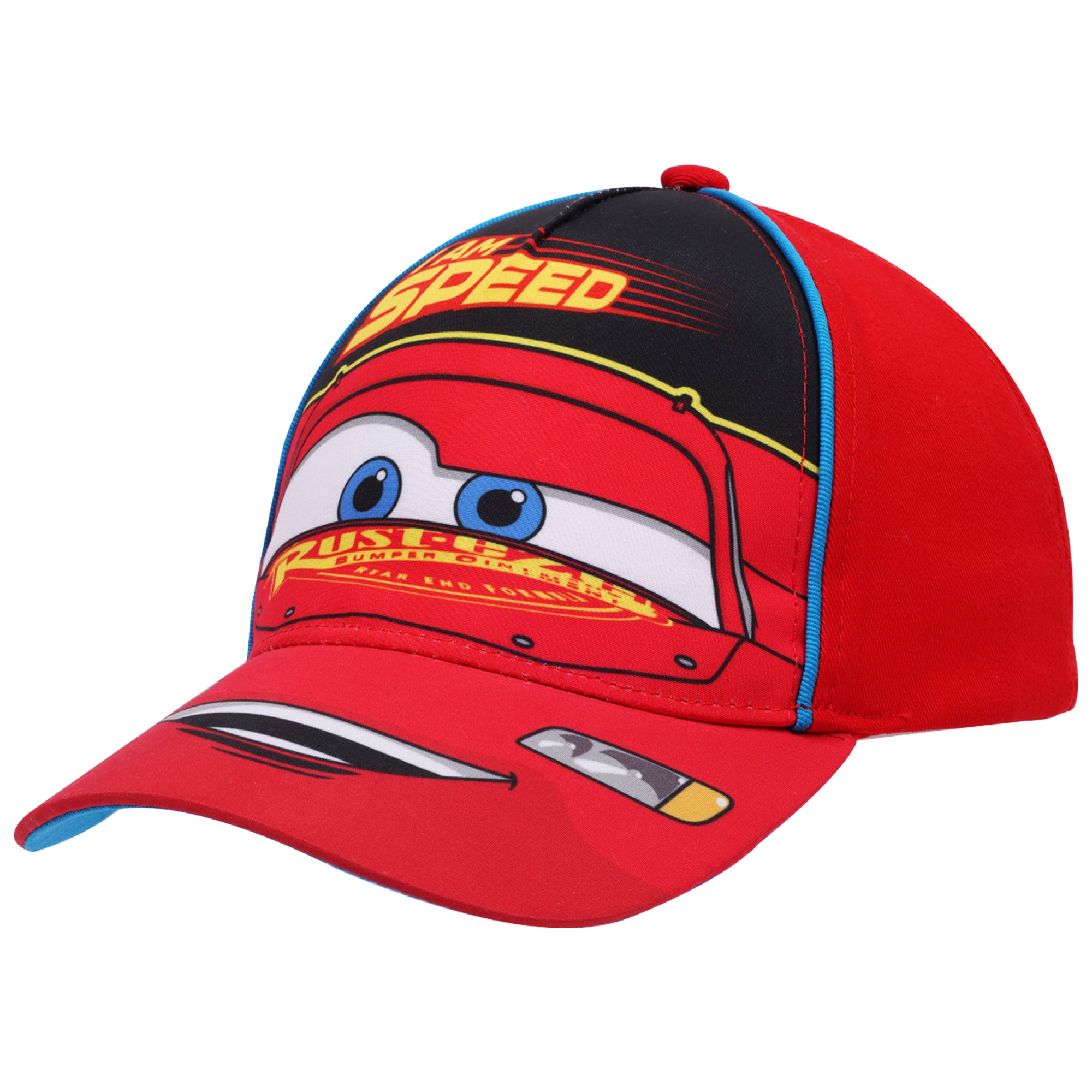 Disney Pixar Cars Lightning McQueen “I Am Speed” Toddler Boys Baseball Cap – Ages 2–5 – Adjustable Snapback
