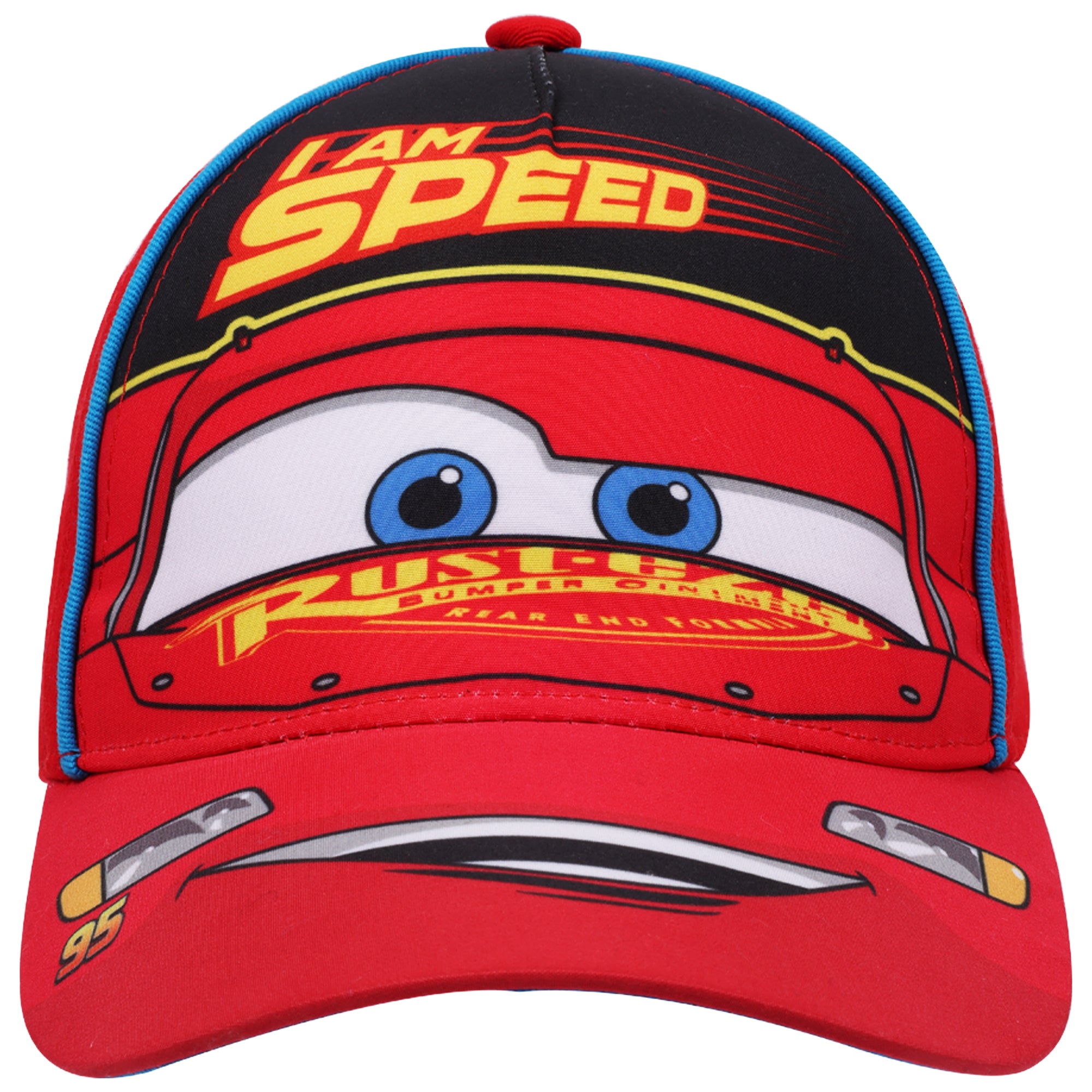 Disney Pixar Cars Lightning McQueen “I Am Speed” Toddler Boys Baseball Cap – Ages 2–5 – Adjustable Snapback