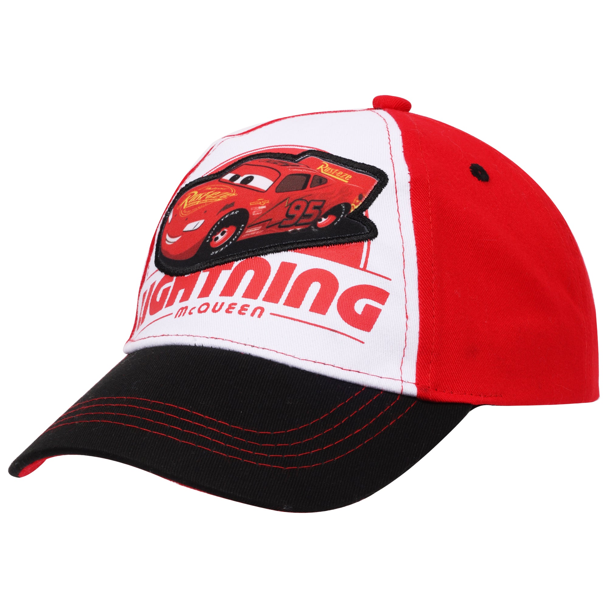 Disney Pixar Cars Lightning McQueen “Rust-eze Racing” Toddler Boys Baseball Cap – Ages 4–7 – Adjustable Snapback