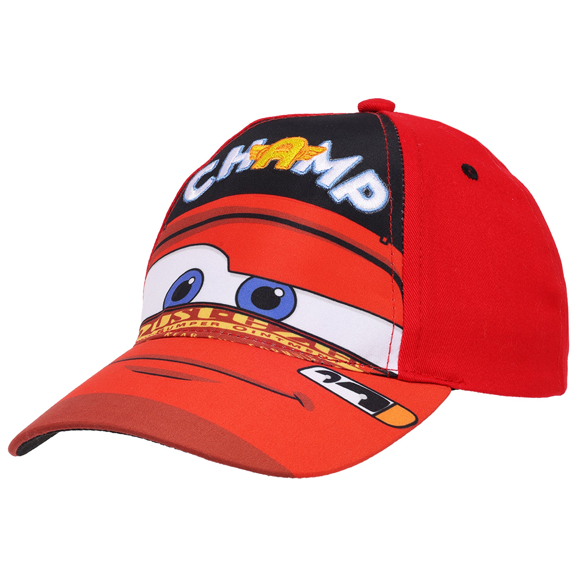 Disney Pixar Cars Lightning McQueen “Champ” Boys Baseball Cap – Toddler (Ages 2–4)
