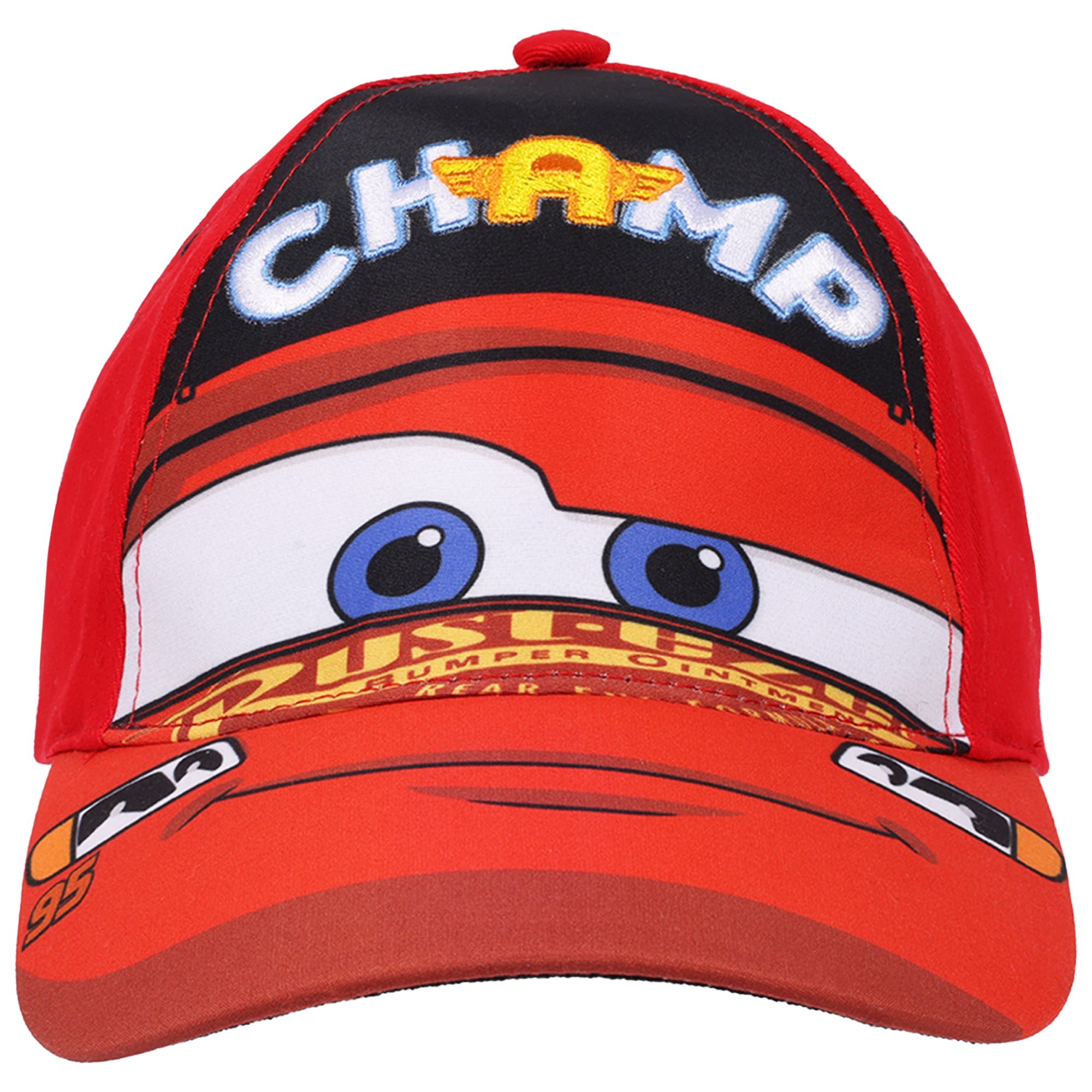 Disney Pixar Cars Lightning McQueen “Champ” Boys Baseball Cap – Toddler (Ages 2–4)