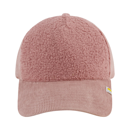 Concept One Women's C & C California Cap, Corduroy and Sherpa Baseball Hat with Curved Brim