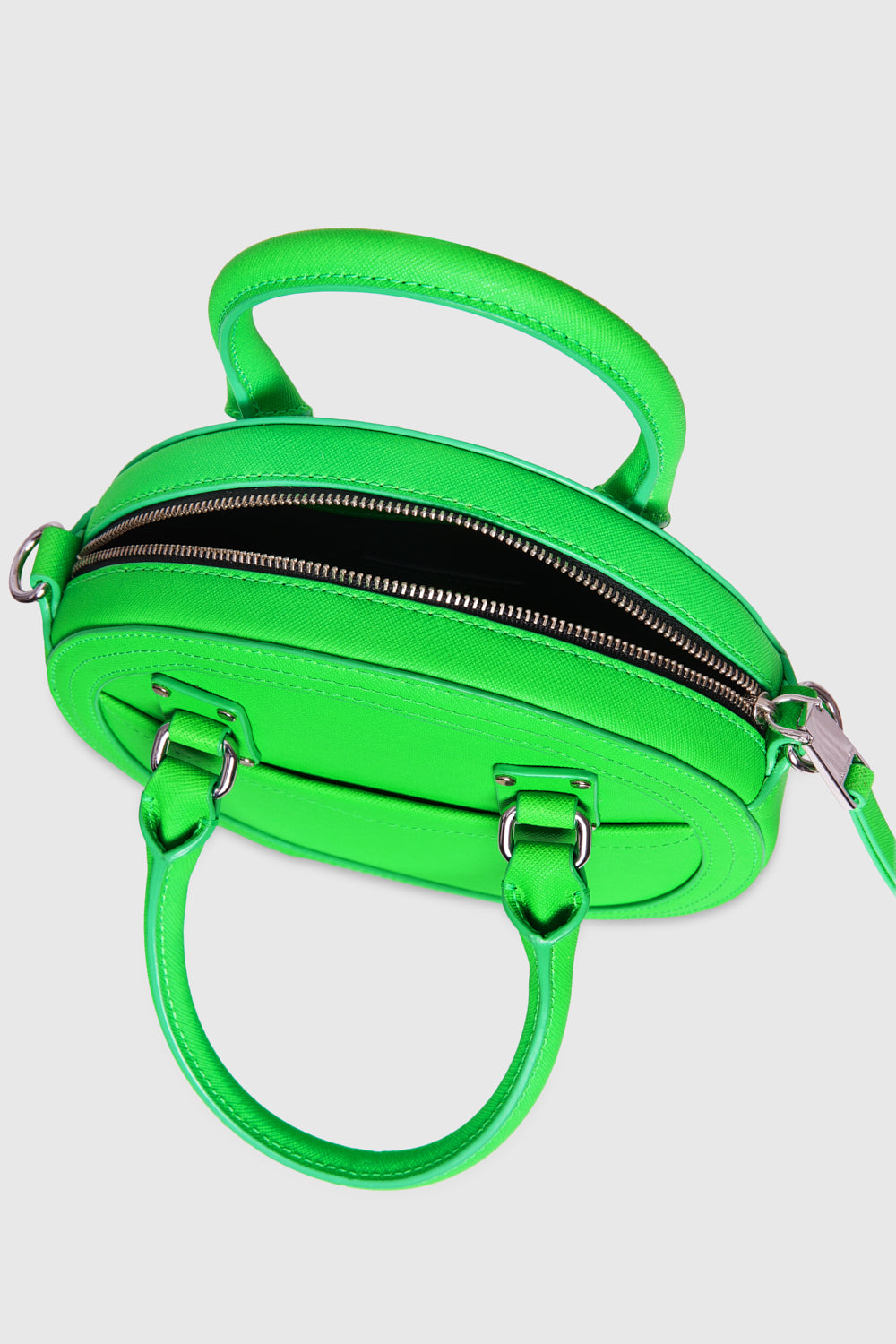 Rebecca Minkoff Bree Circle Crossbody Neon Green