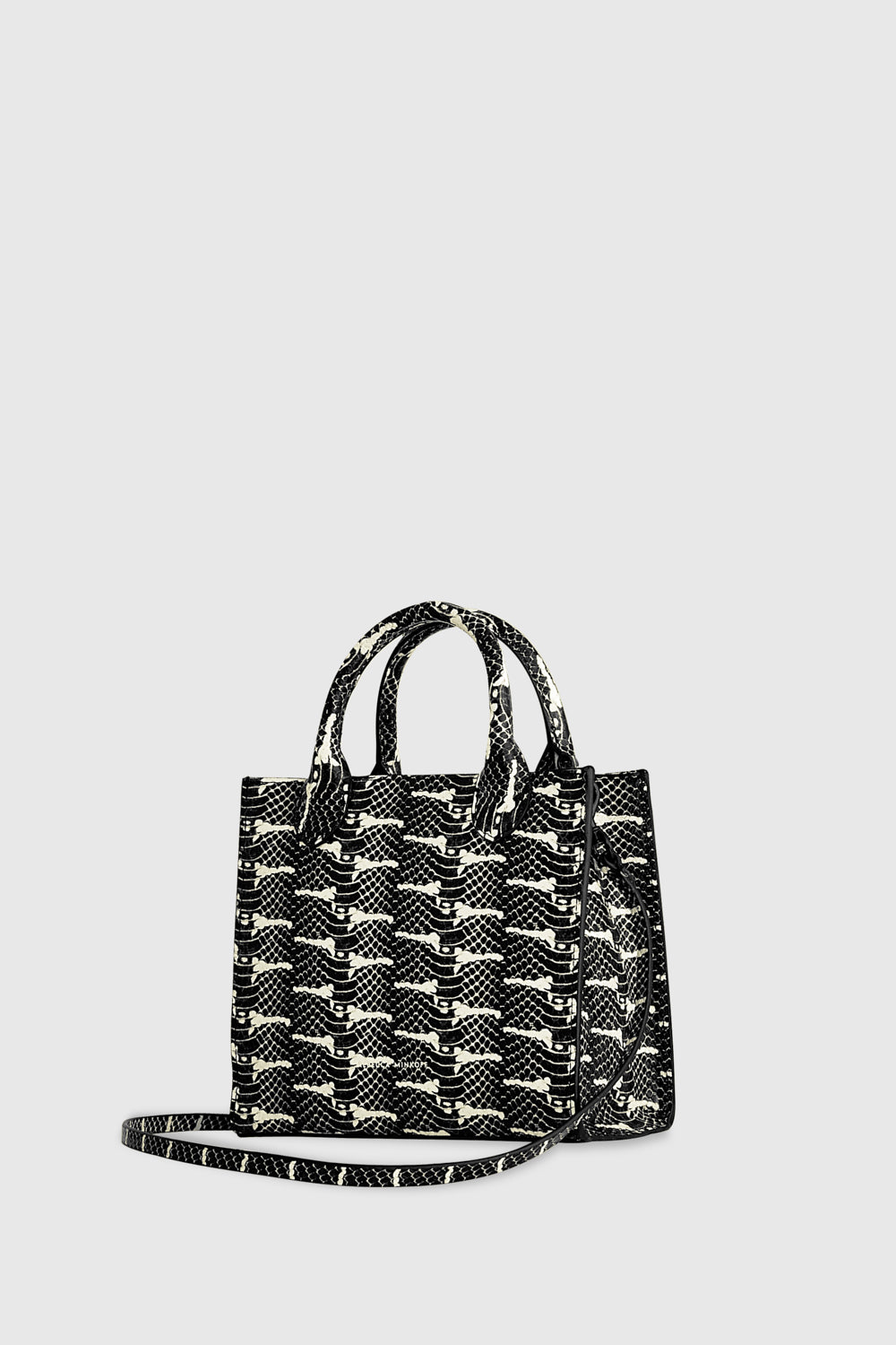 Rebecca Minkoff Megan Mini Tote Black/White