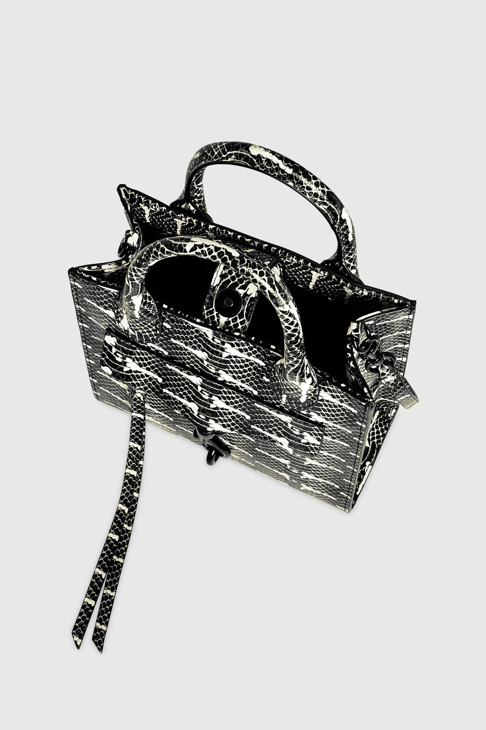 Rebecca Minkoff Megan Mini Tote Black/White