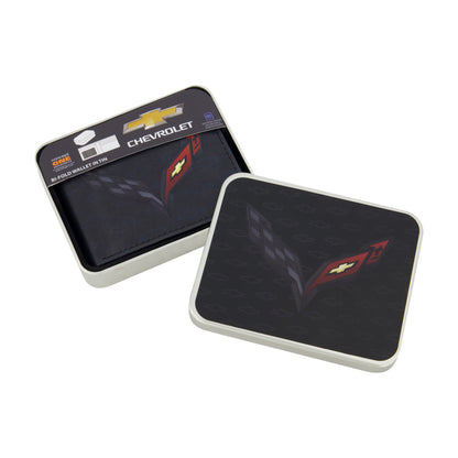 GM CHEVROLET LOGO Bifold Wallet, Slim Wallet with Decorative Tin Unisex