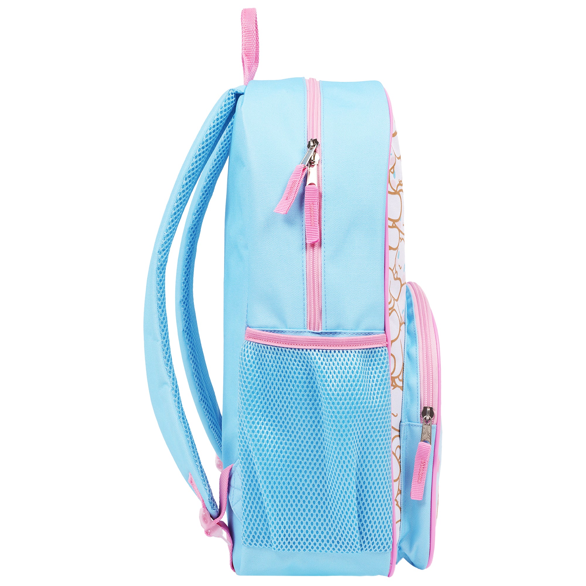 Sanrio Cinnamoroll Full-Size Bowler AOP Backpack – All-Over Print School Bag with Mesh Airflow Straps