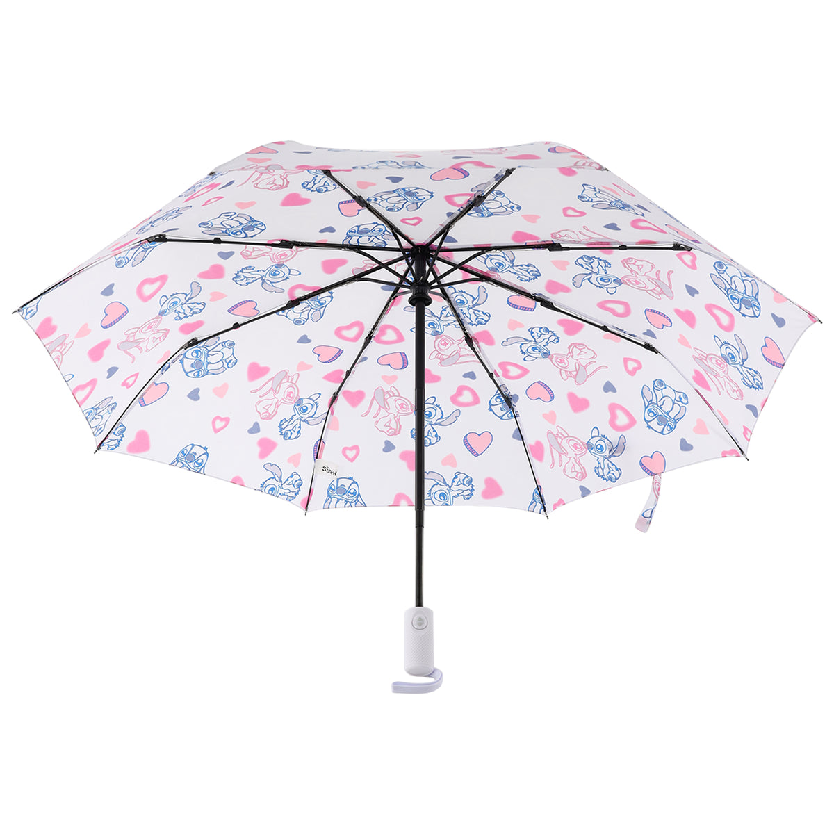 Disney Lilo & Stitch Stitch & Angel Heart Print Compact Umbrella | Officially Licensed