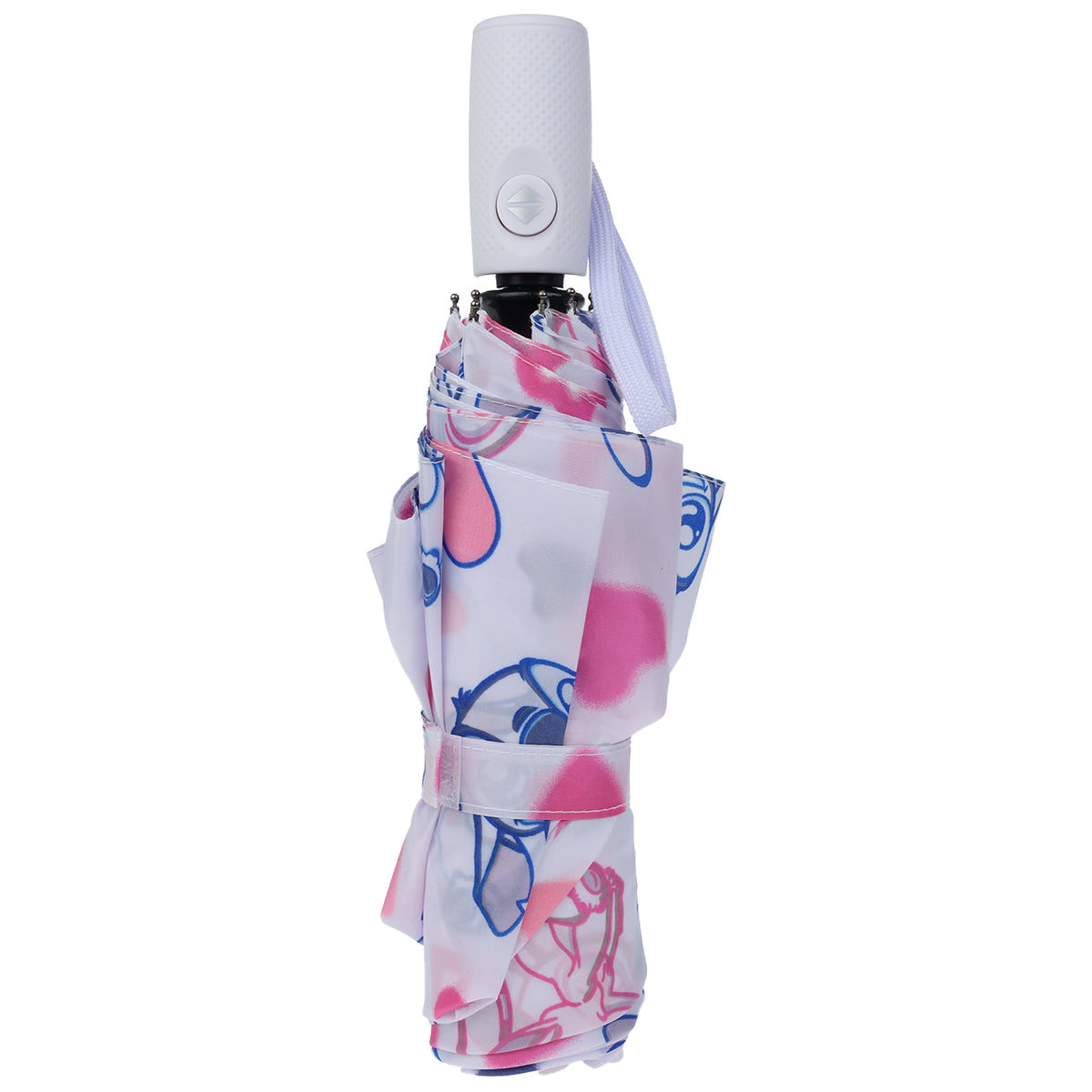 Disney Lilo & Stitch Stitch & Angel Heart Print Compact Umbrella | Officially Licensed