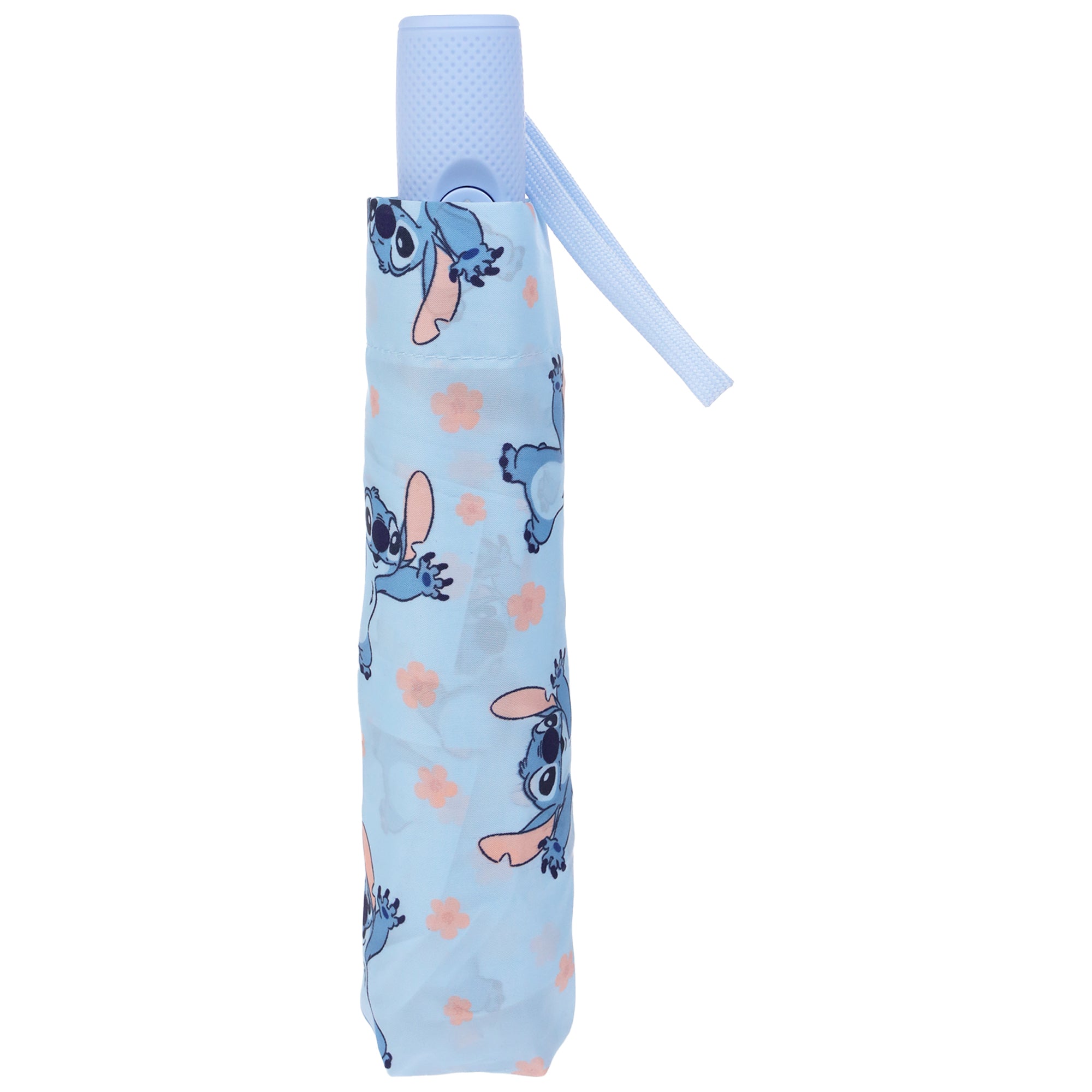 Disney Stitch Hands Up Floral Print Compact Umbrella | Officially Licensed